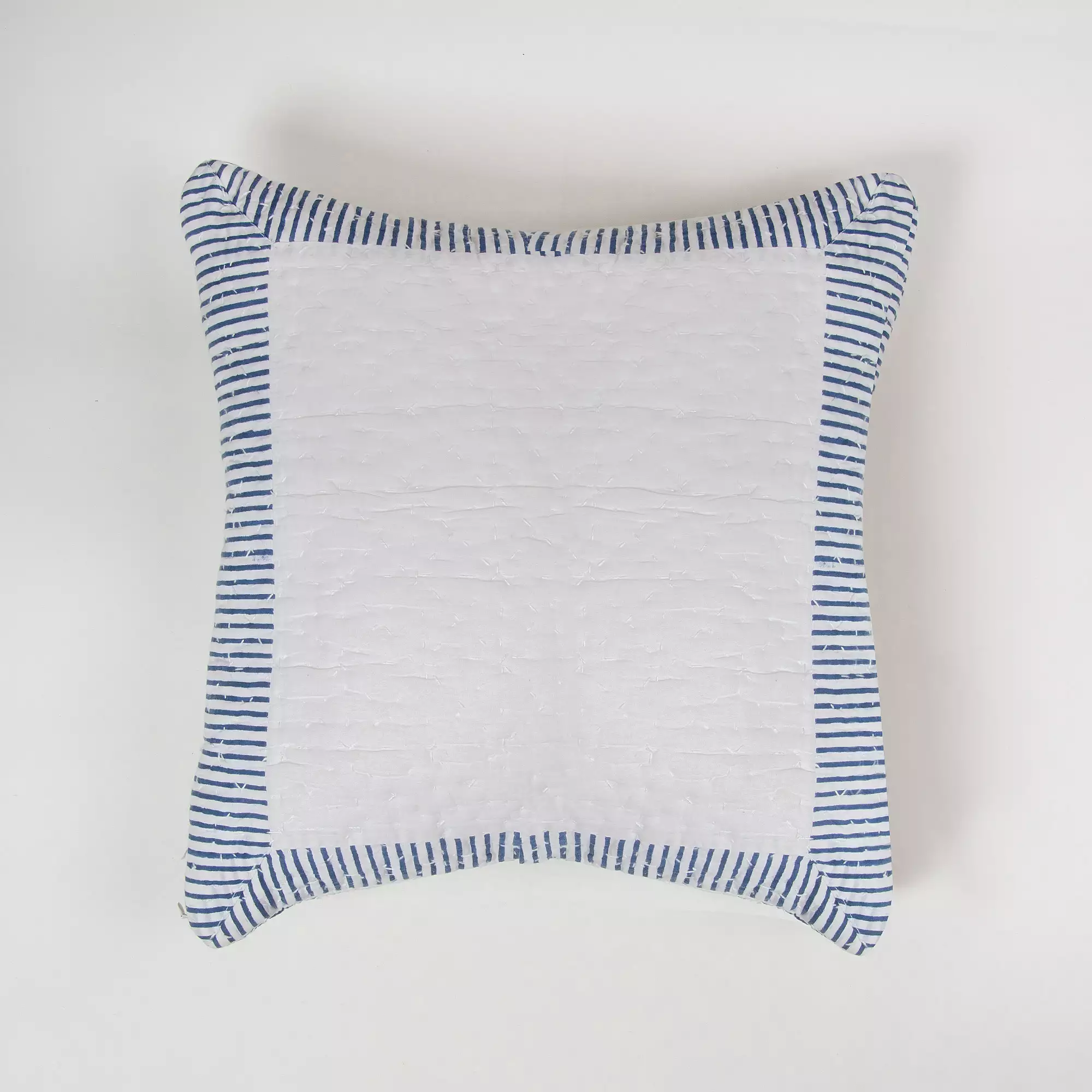 Kantha Stitched Cotton Cushion Cover