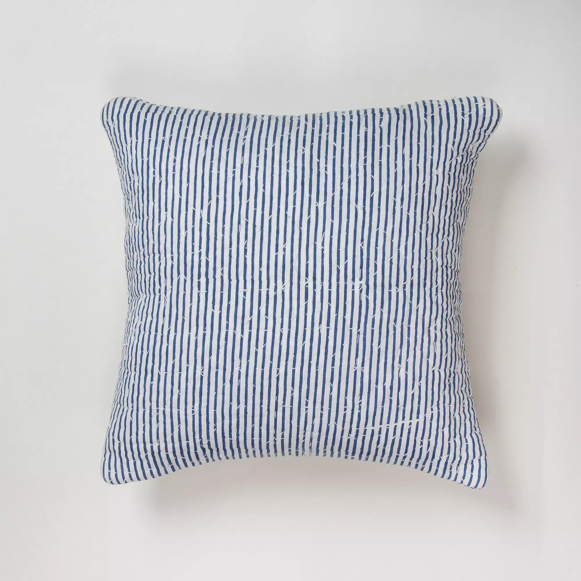 Kantha Stitched Cotton Cushion Cover - Image 2