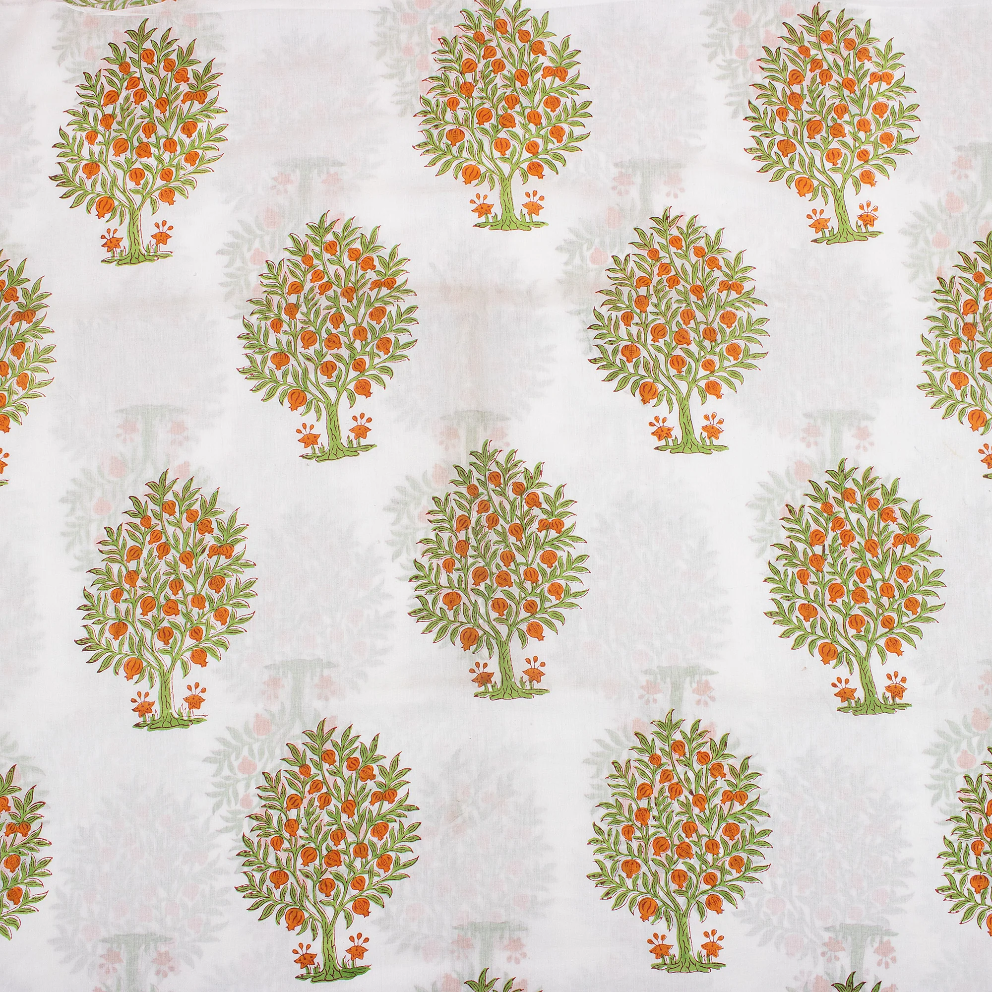 Boota Print Indian Hand Block Cotton Cloth Fabric - Image 4