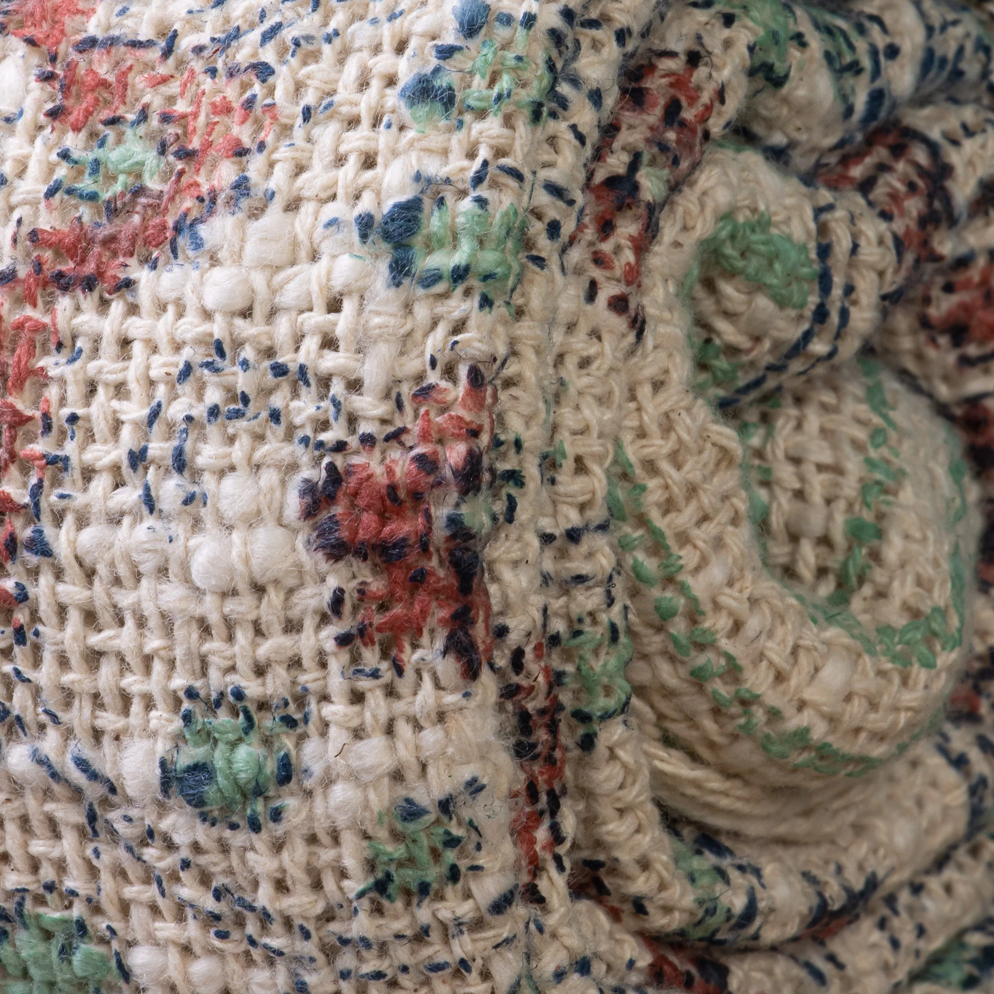 Decorative Floral Indian Hand Block Printed Pure Cotton Throw Blanket - Image 6