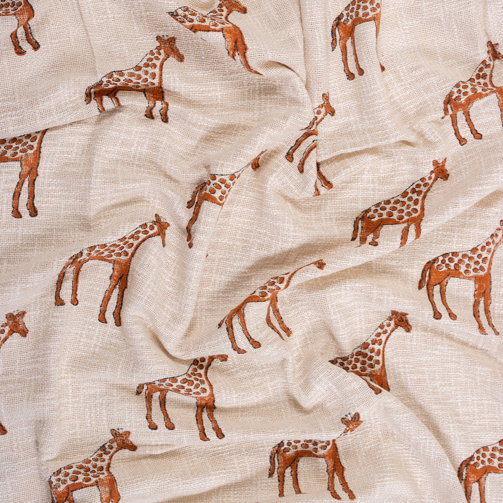 Animal Print Indian Handcrafted Block Print Cotton Throw Blanket - Image 9