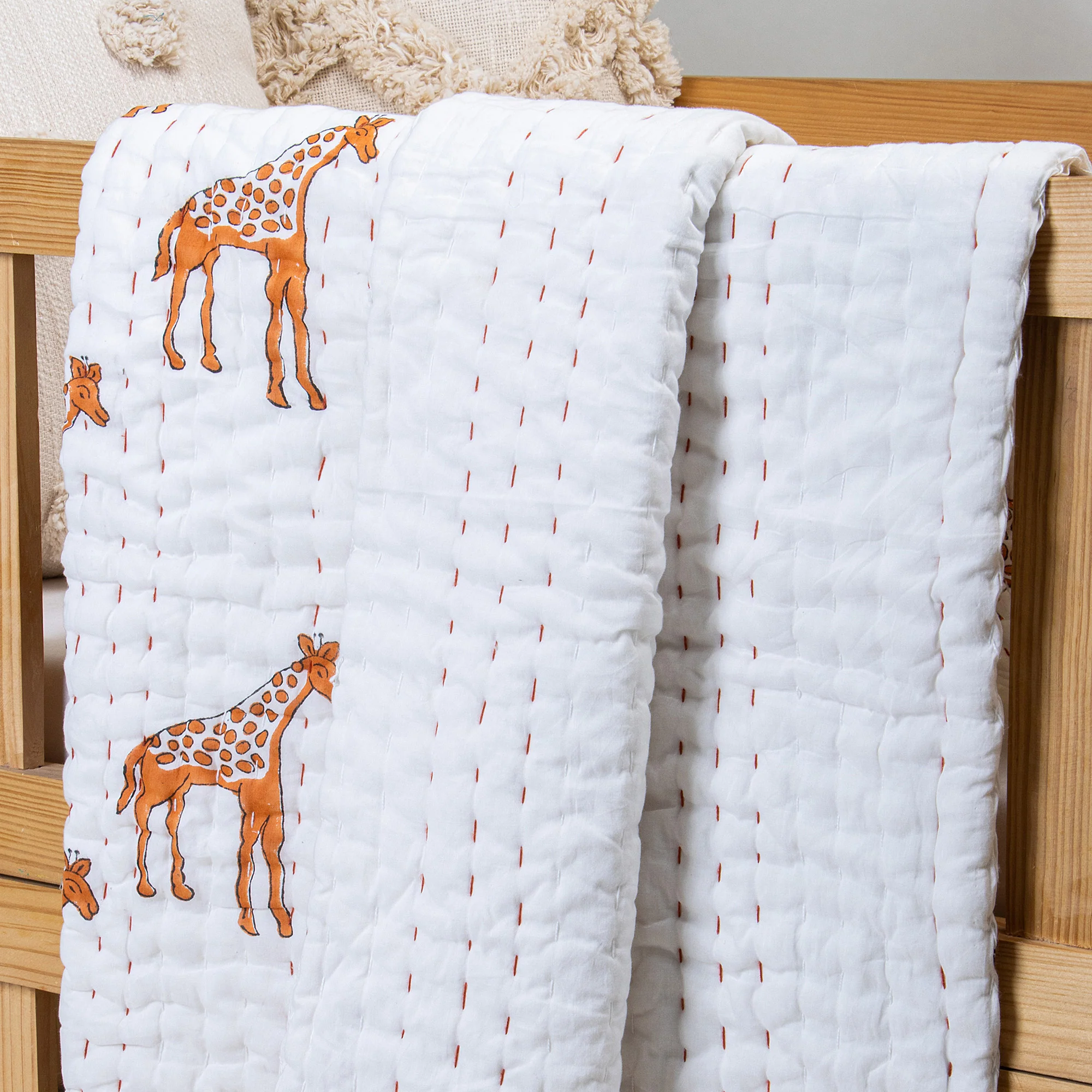 Animal Print Pure Cotton Baby Blankets - Image 4