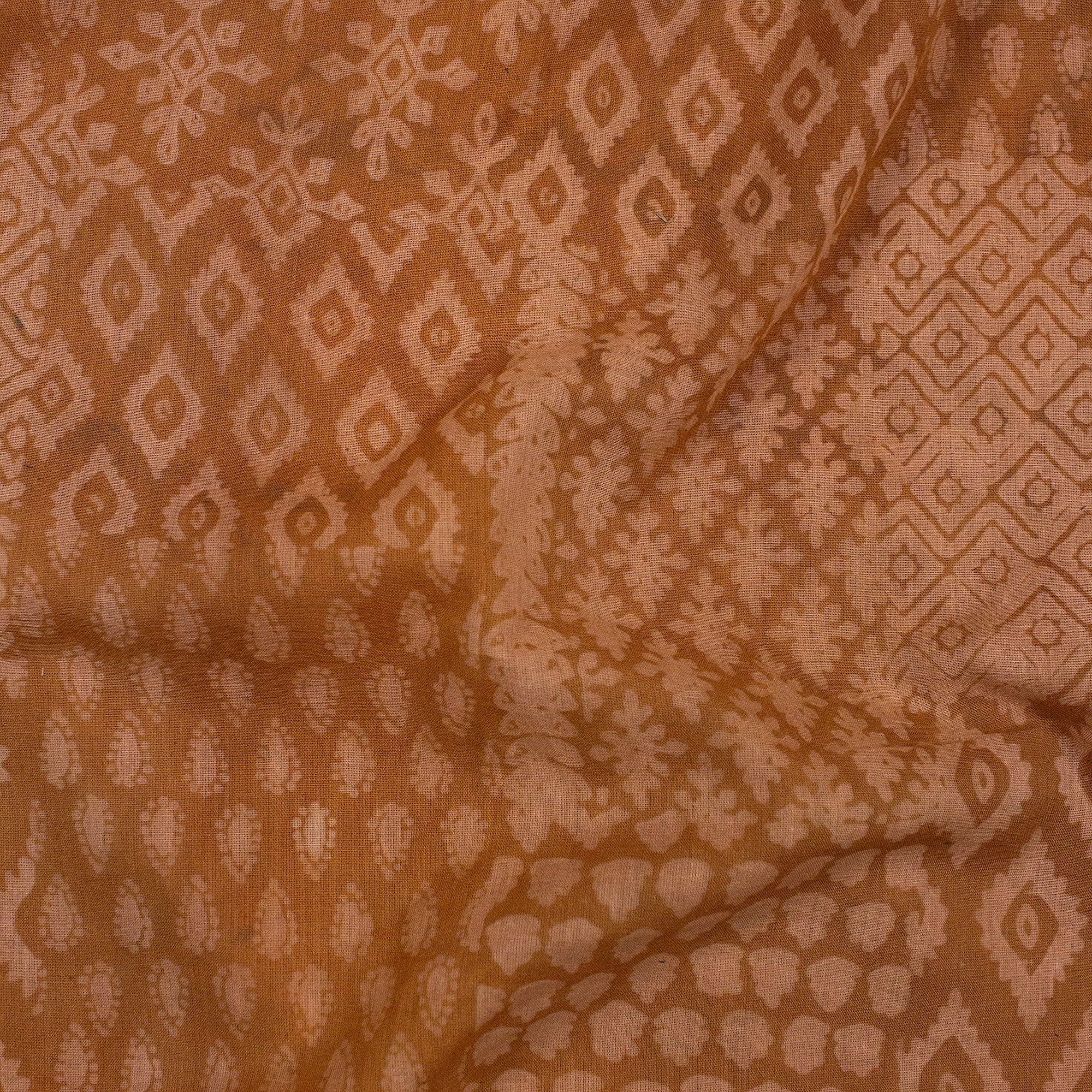 Cotton Hand Block Print Dabu Fabric - Image 4