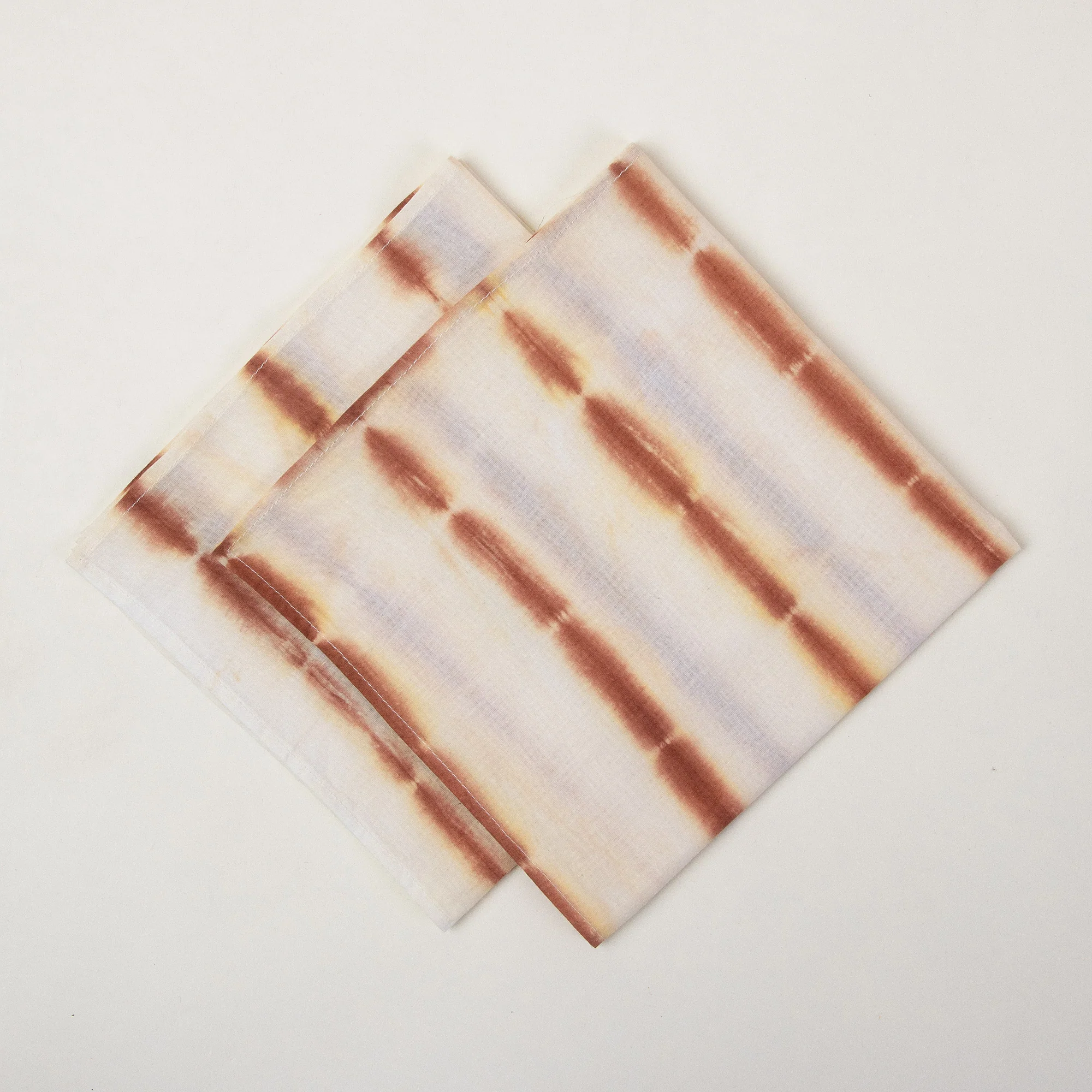 Striped Hand Block Printed Cotton Napkins Cloth - Image 5
