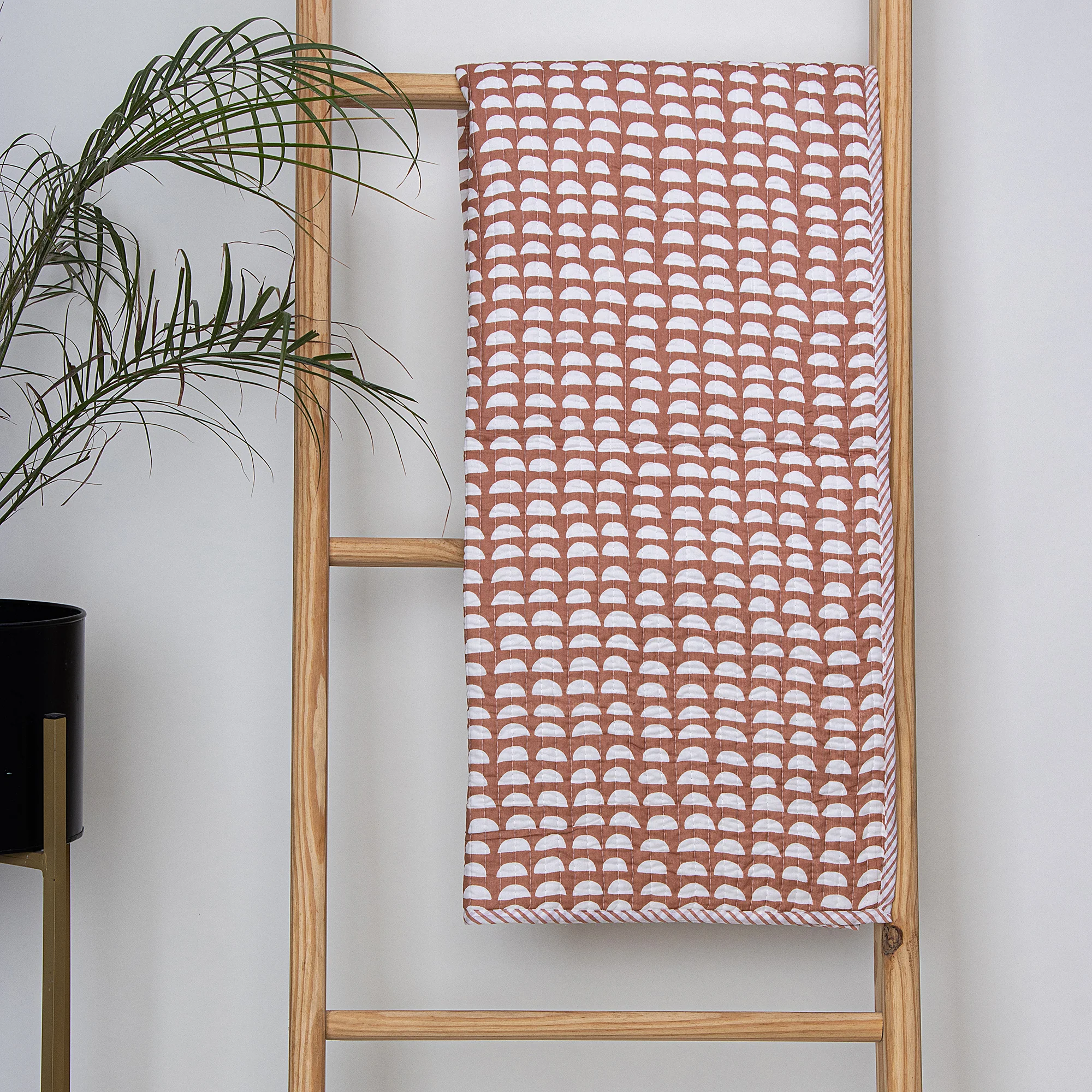 Indian Pure Cotton Hand Block Printed Baby Blankets - Image 3