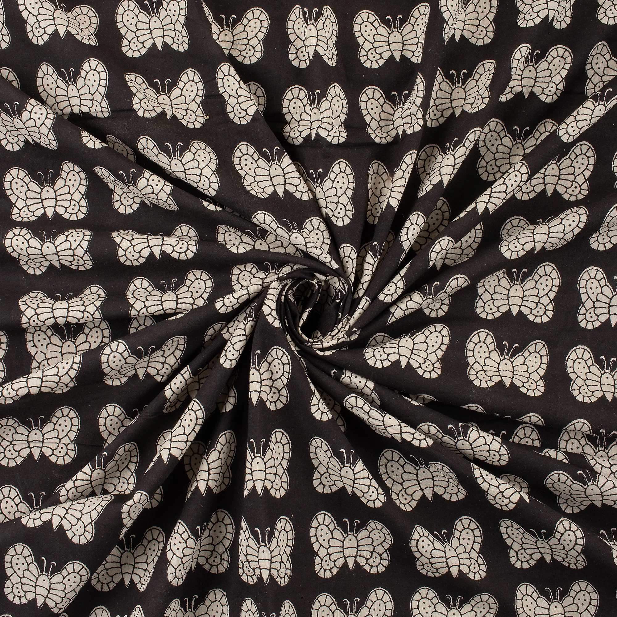 Cotton Bagru Hand Block Printed Fabric - Image 4