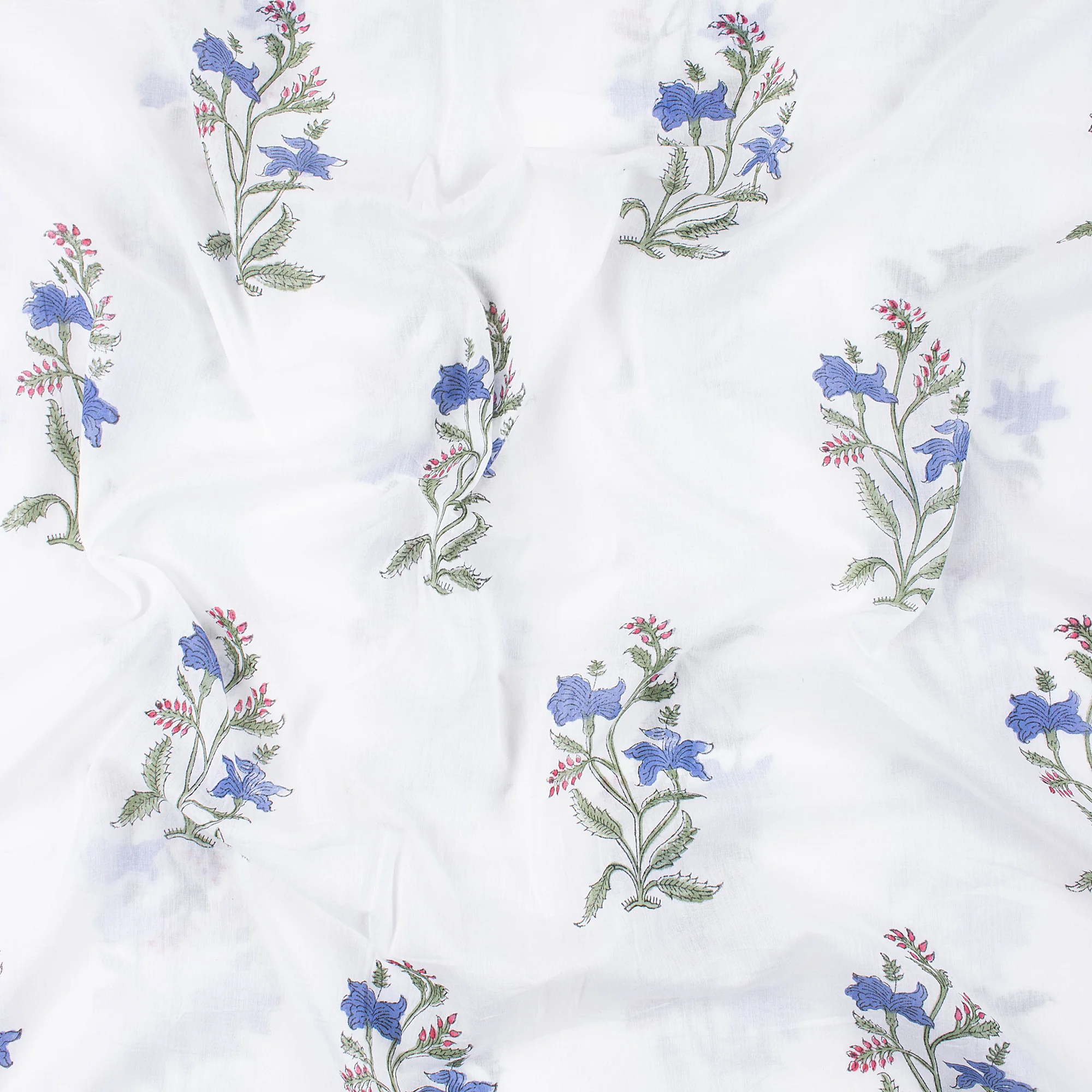 Sustainable Hand Block Printed Pure Cotton Fabric - Image 4