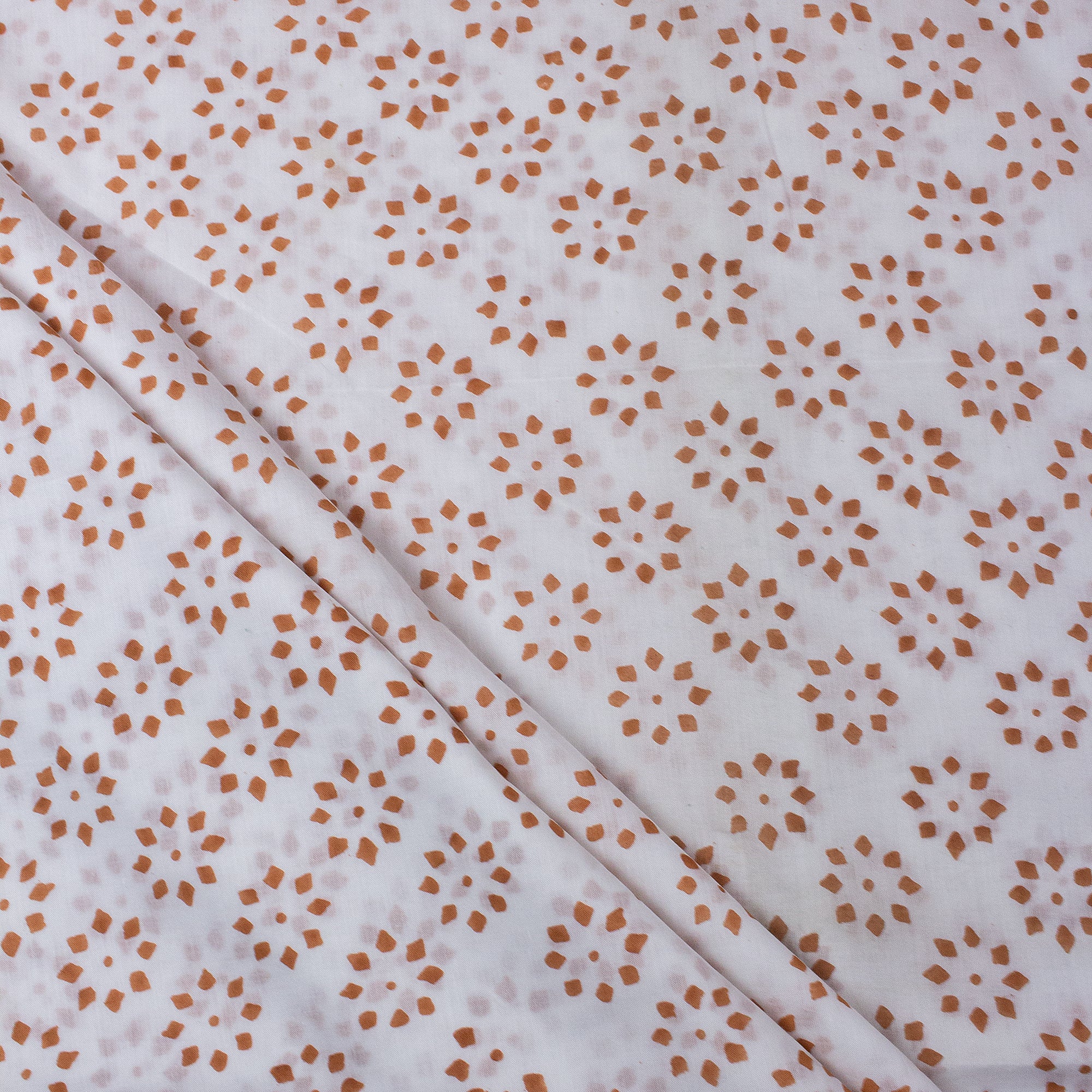 Traditional Booty Indian Block Printed Women's Clothing Fabric
