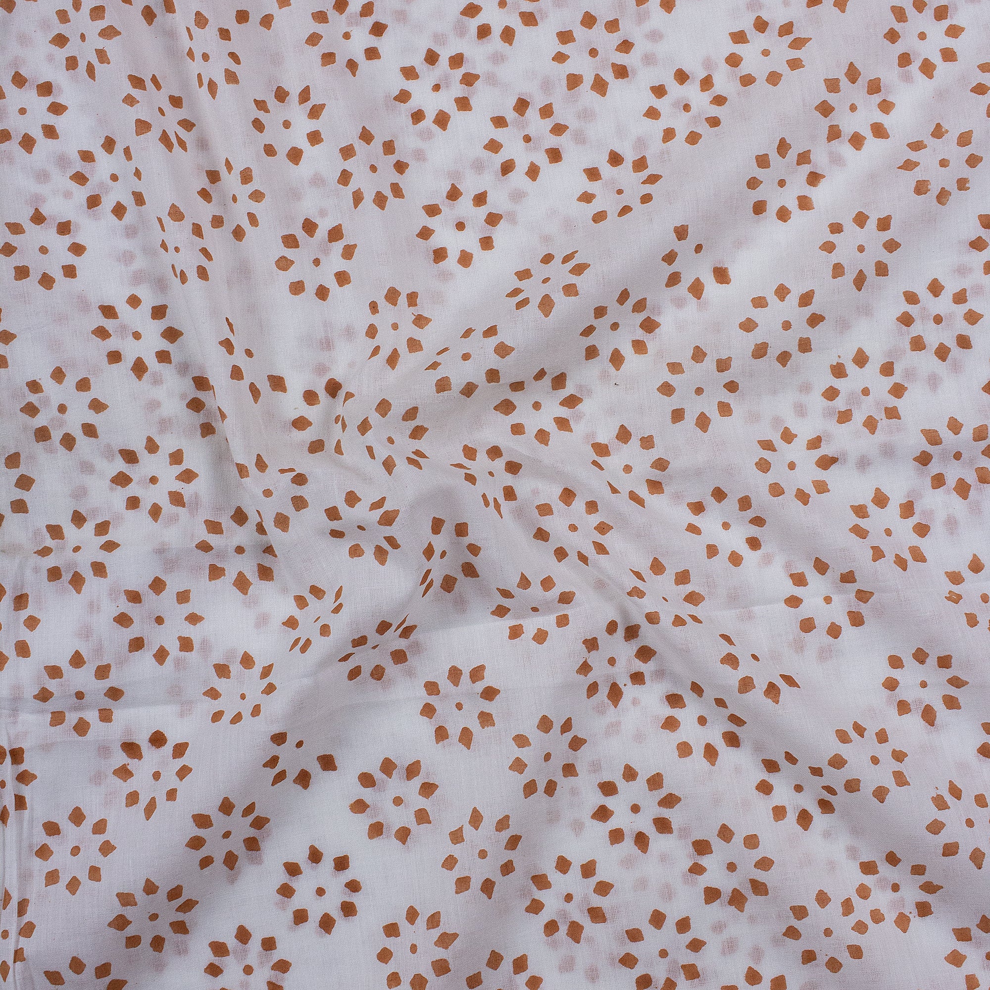 Traditional Booty Indian Block Printed Women's Clothing Fabric - Image 2
