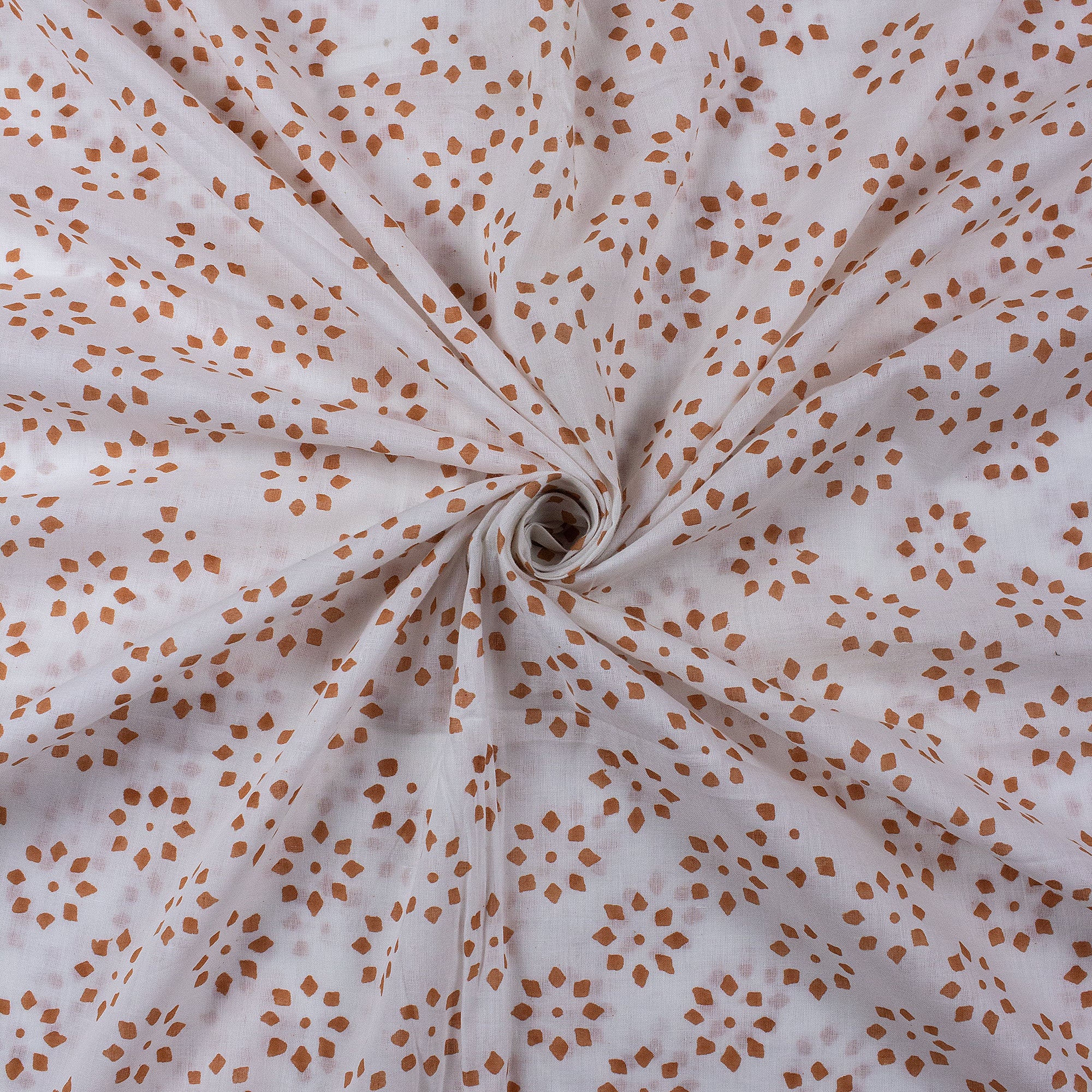 Traditional Booty Indian Block Printed Women's Clothing Fabric - Image 4