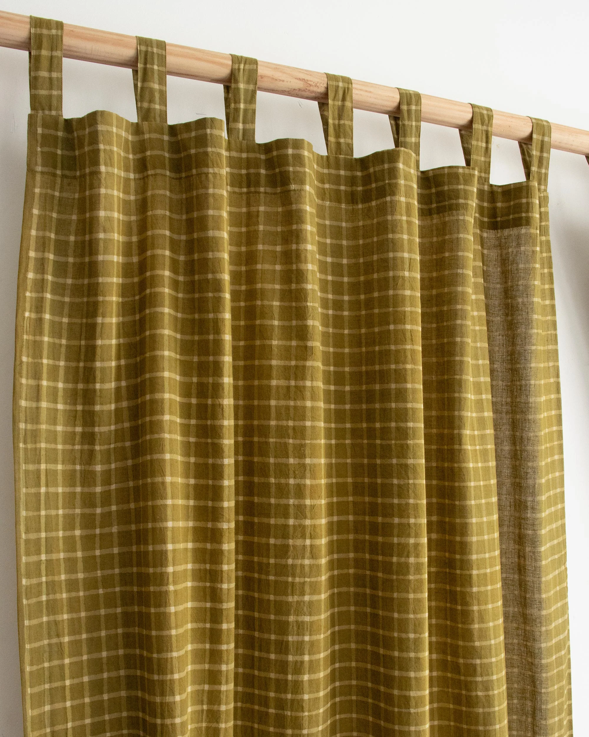 Checks Block Printed Curtains for Home Decor