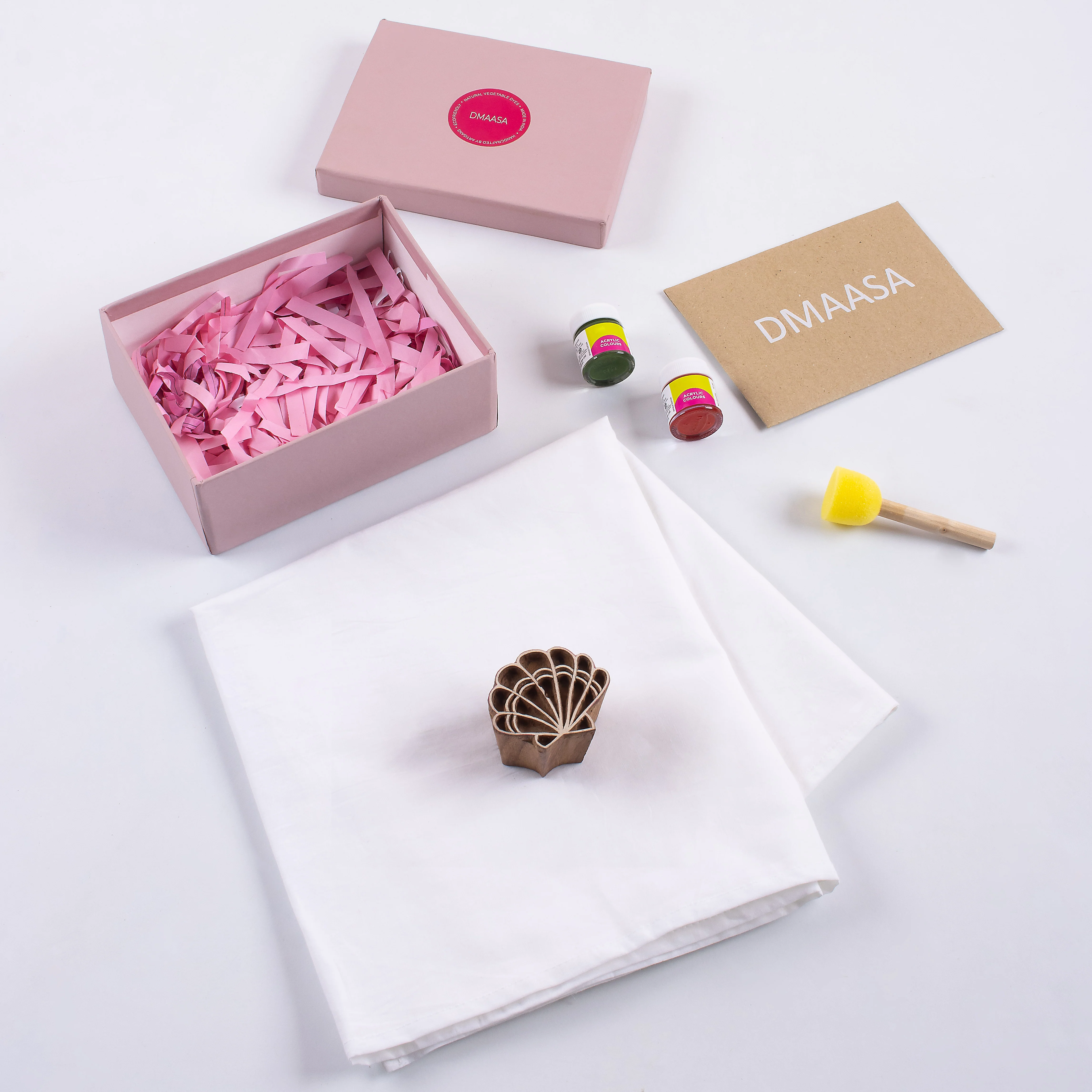 Sea Cell Wooden Block Printing DIY Kit - Image 2
