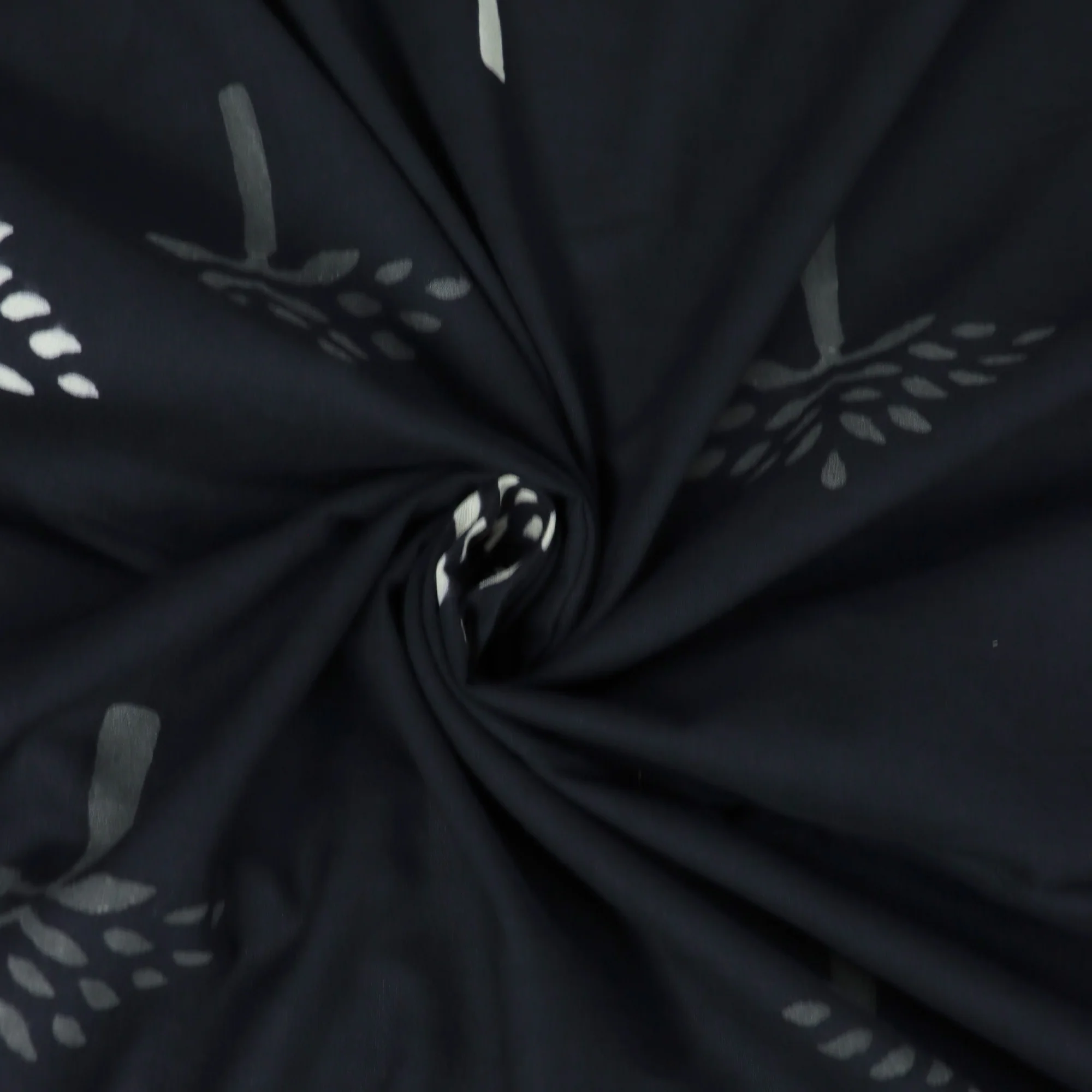 Premium Cotton Black and White Fabric - Image 2