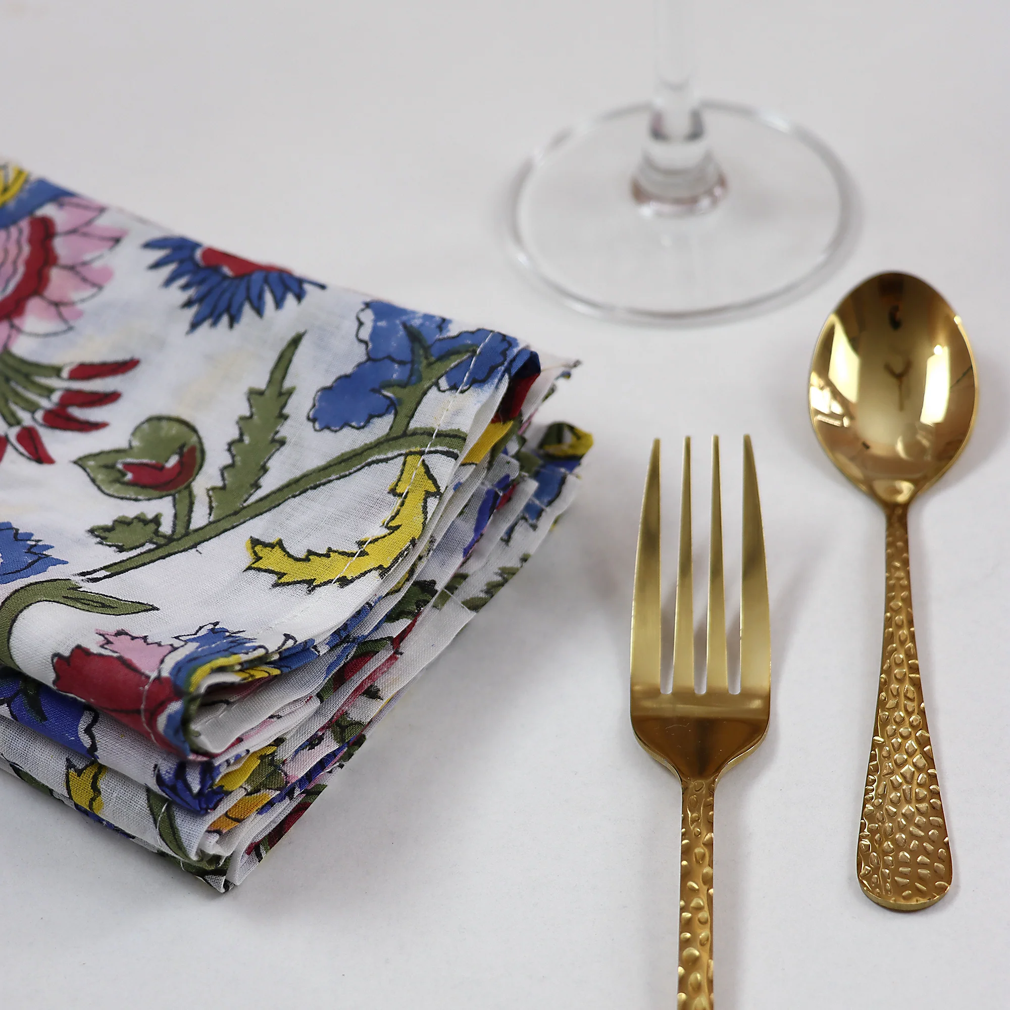 Cotton Hand Block Printed Dining Table Napkins - Image 4