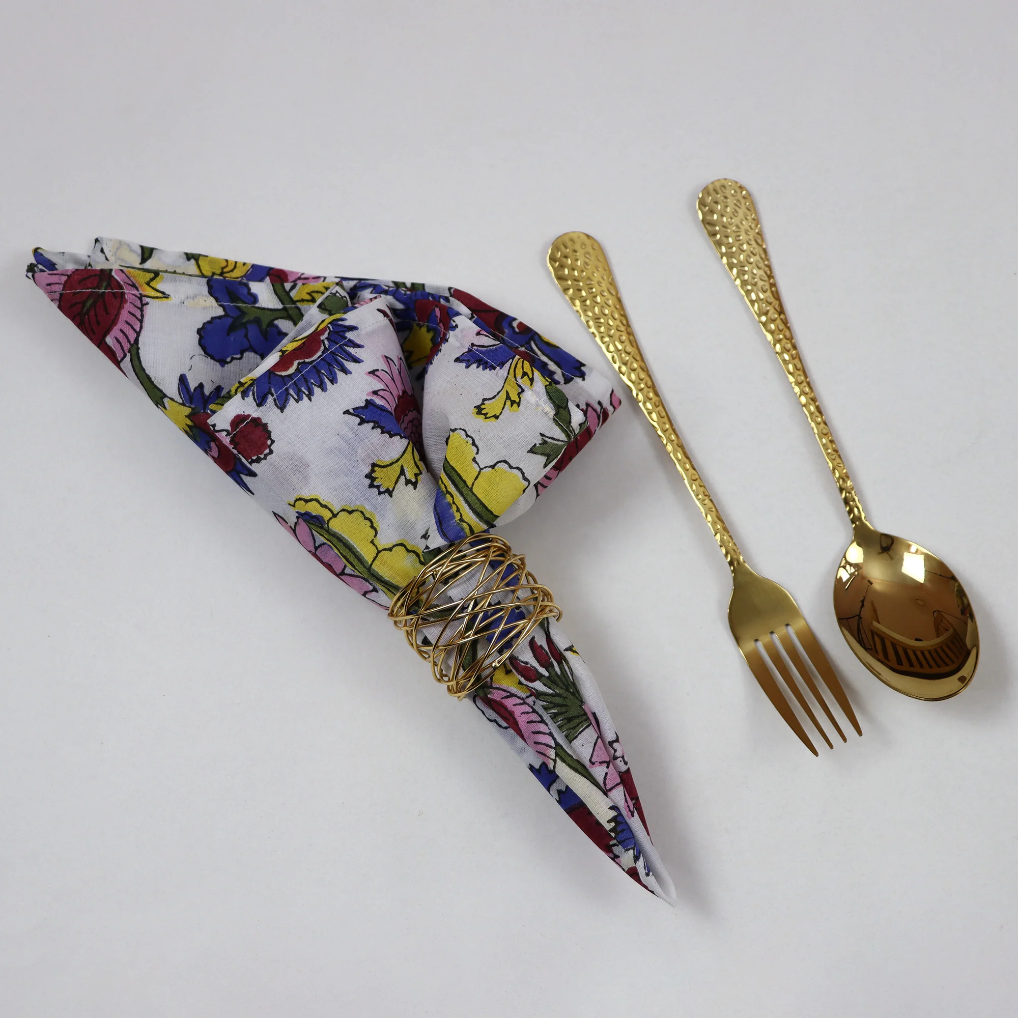 Cotton Hand Block Printed Dining Table Napkins - Image 5
