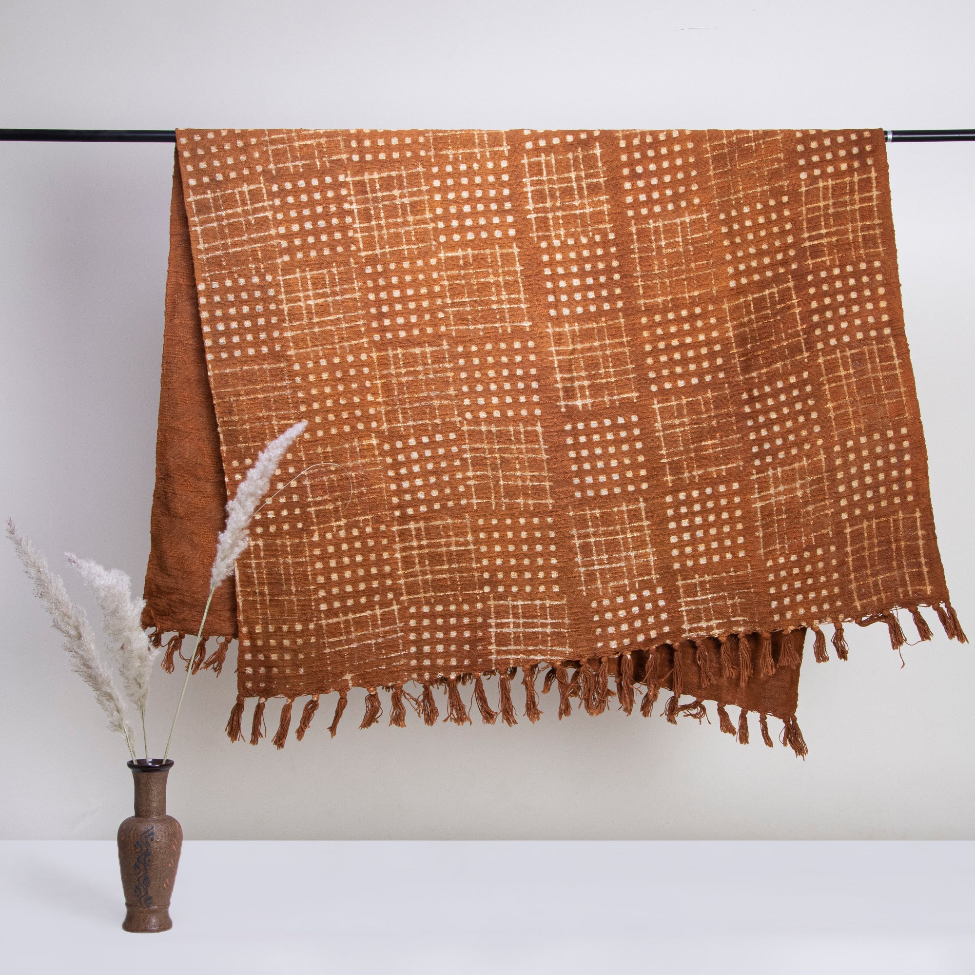 Indian Handmade Block Printed Cotton Throw Blanket - Image 4