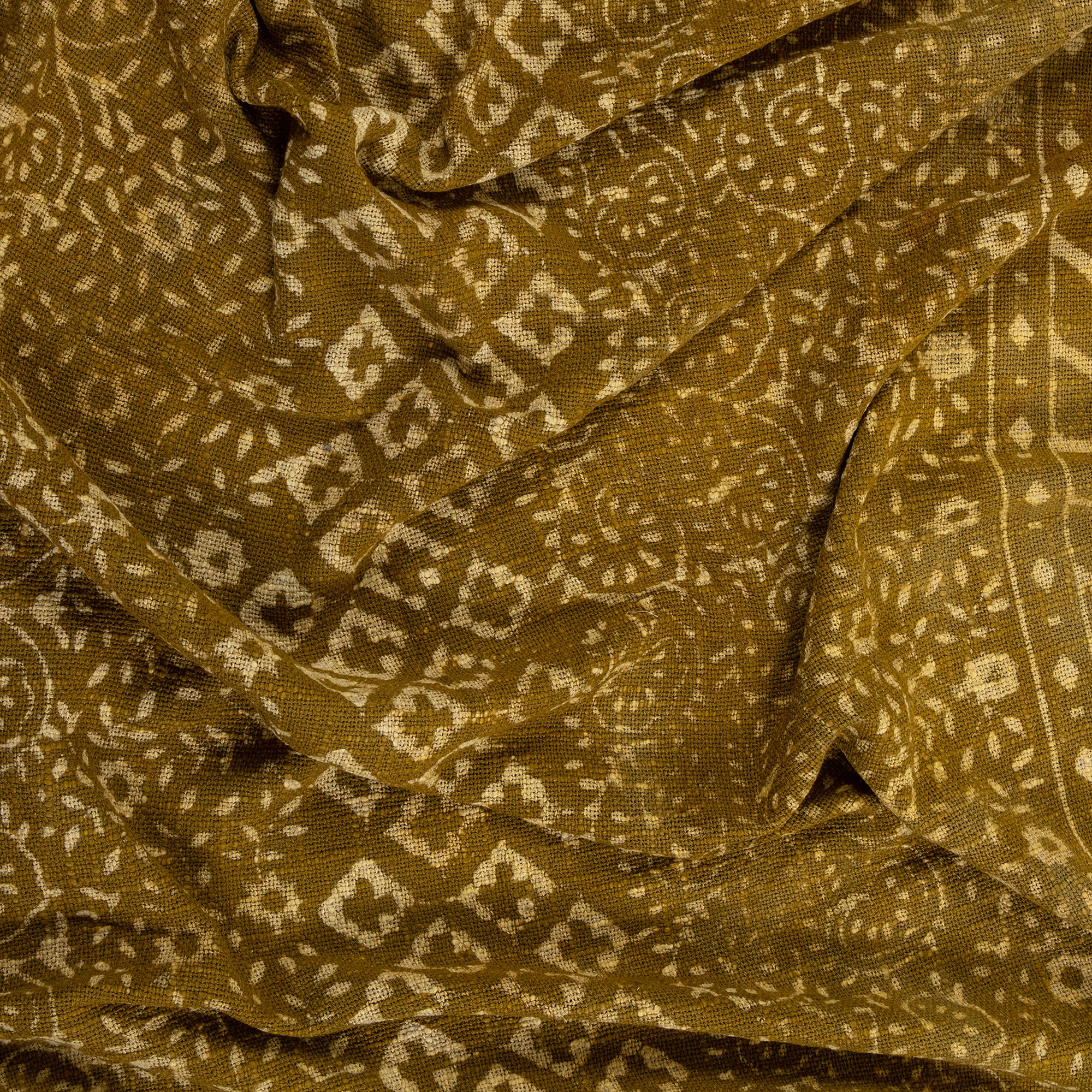 Green Floral Indian Handmade Block Printed Cotton Throw Blankets for Gift - Image 2