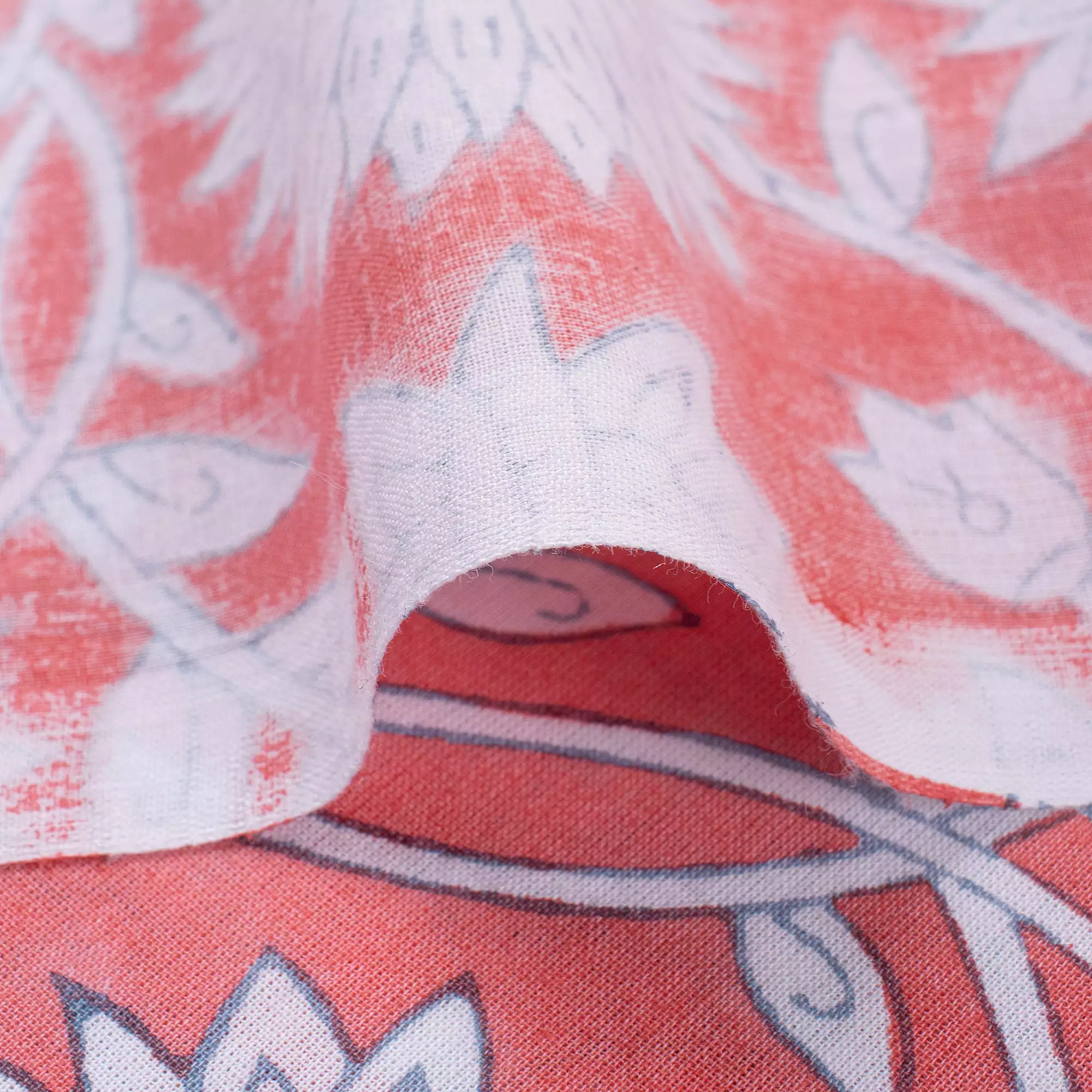 Premium Floral Print Hand Block Cotton Dress Fabric - Image 2