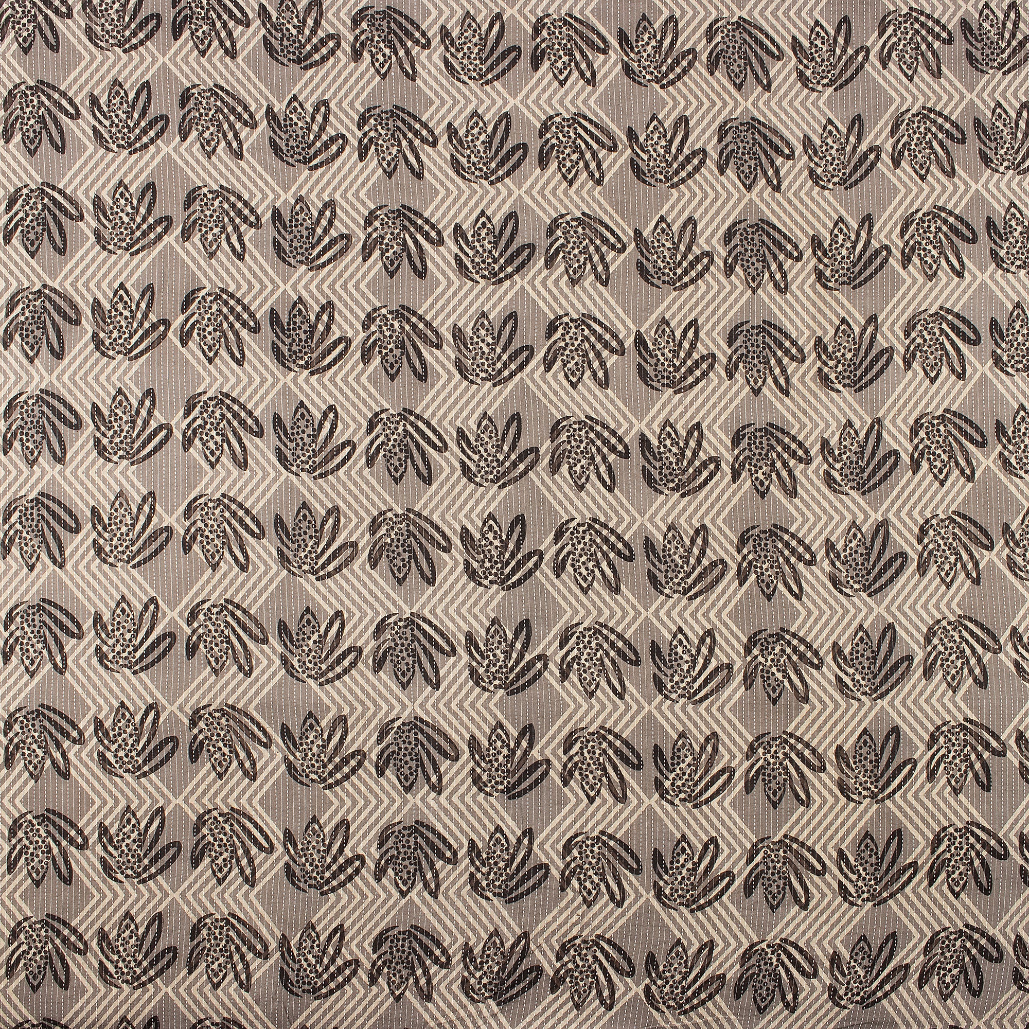 Dabu Cotton Hand Block Printed Kantha Fabric By Yard - Image 2