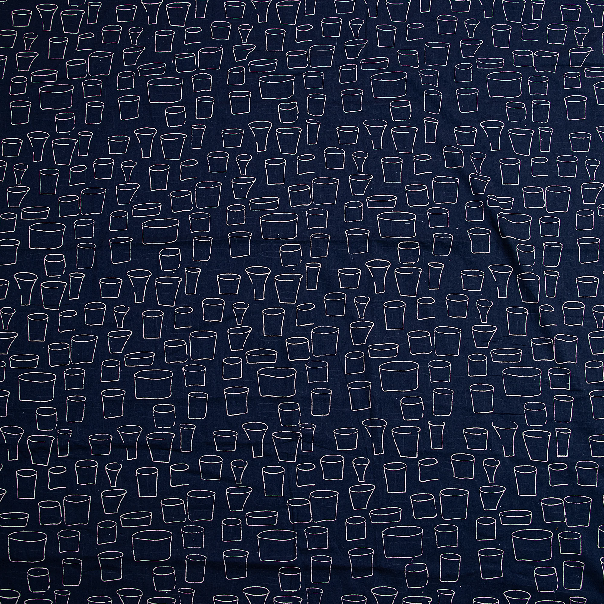 Indian Cotton Hand Block Print Fabric - Image 2