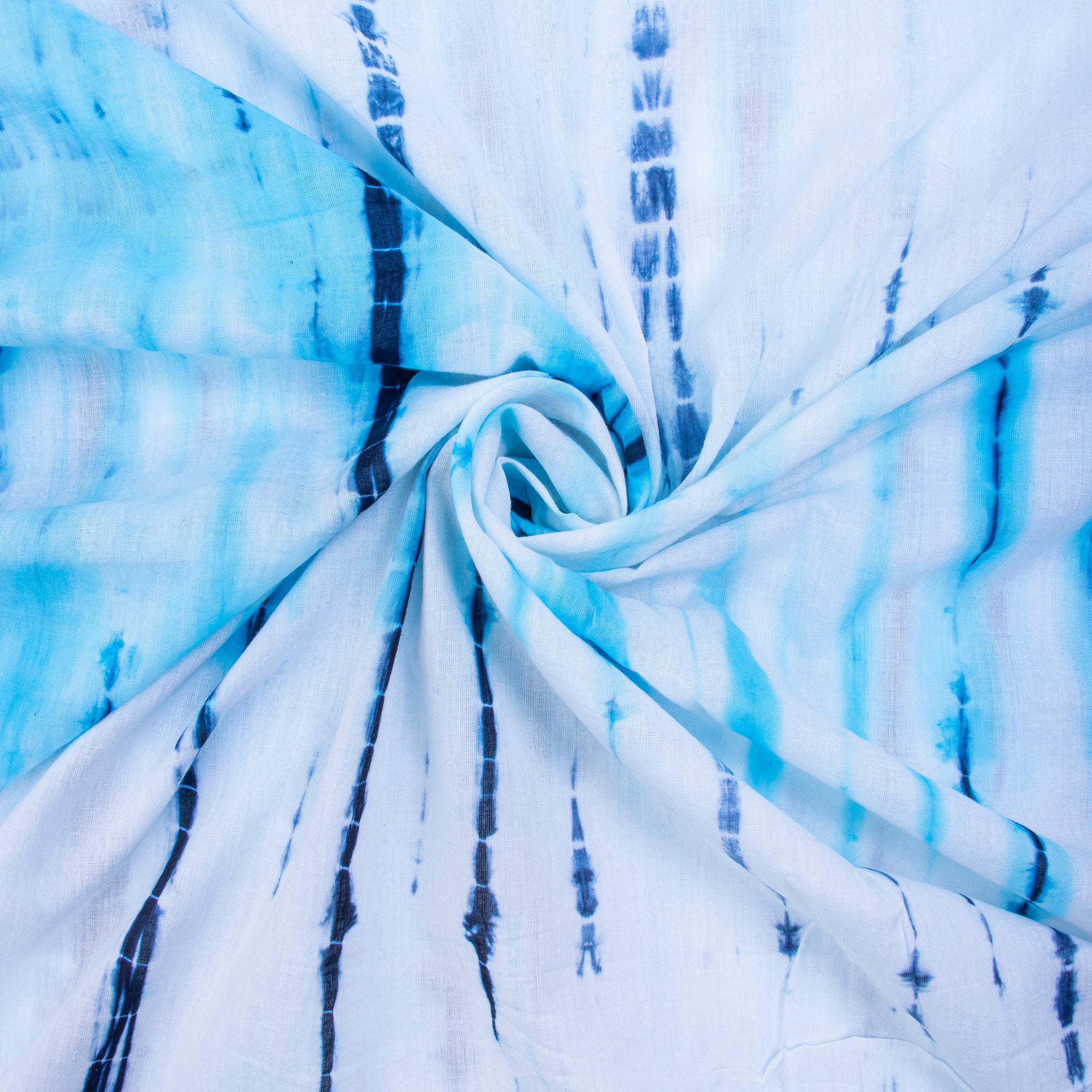 Decorative Tie Dyed Natural Cotton Fabric Cloth