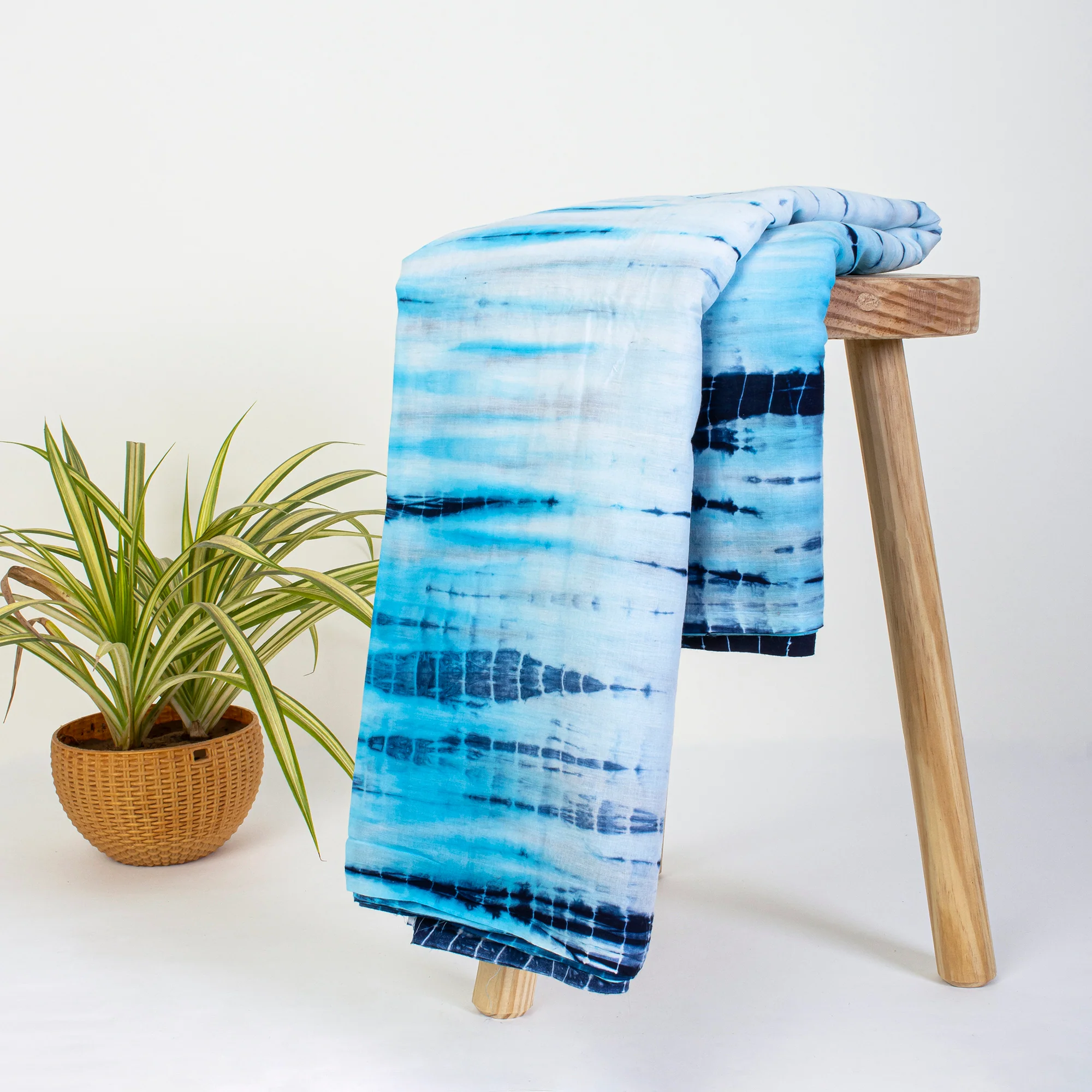 Decorative Tie Dyed Natural Cotton Fabric Cloth - Image 5