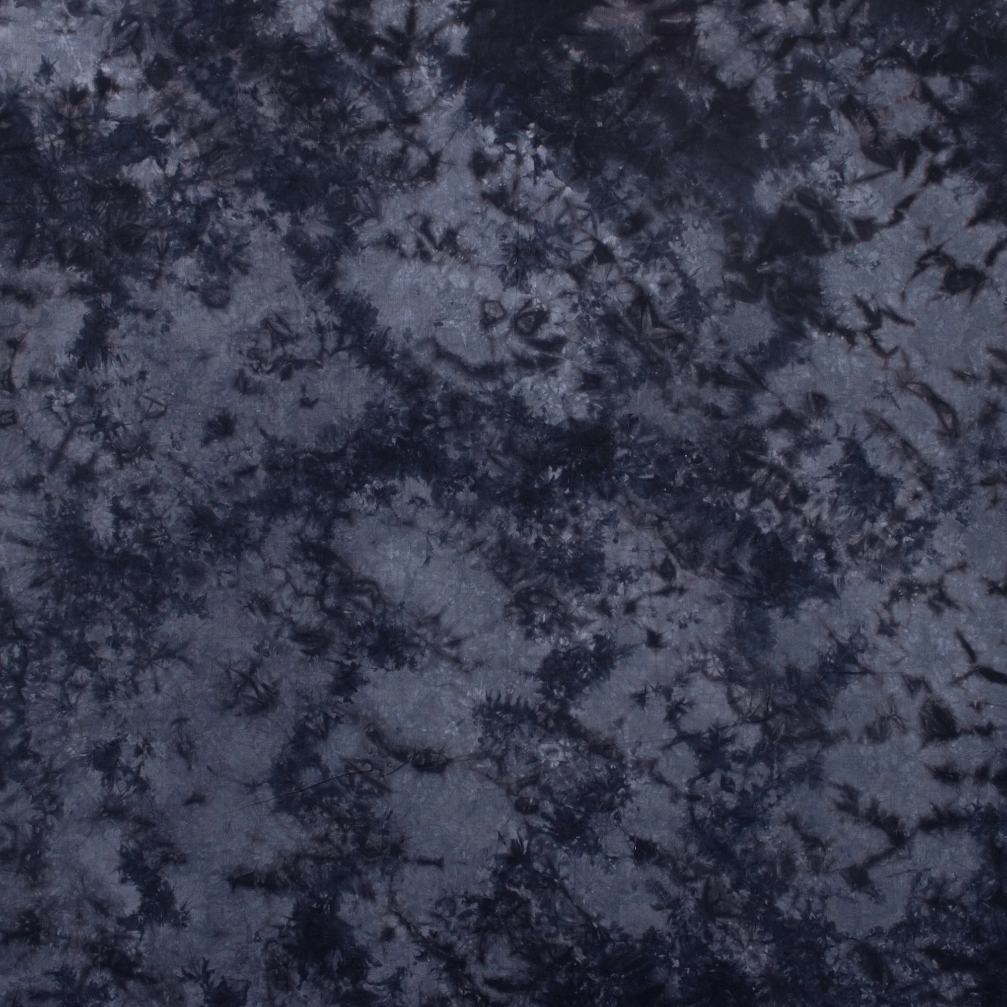 Dark Gray Indian Natural Tie Dye Fabric - Image 3