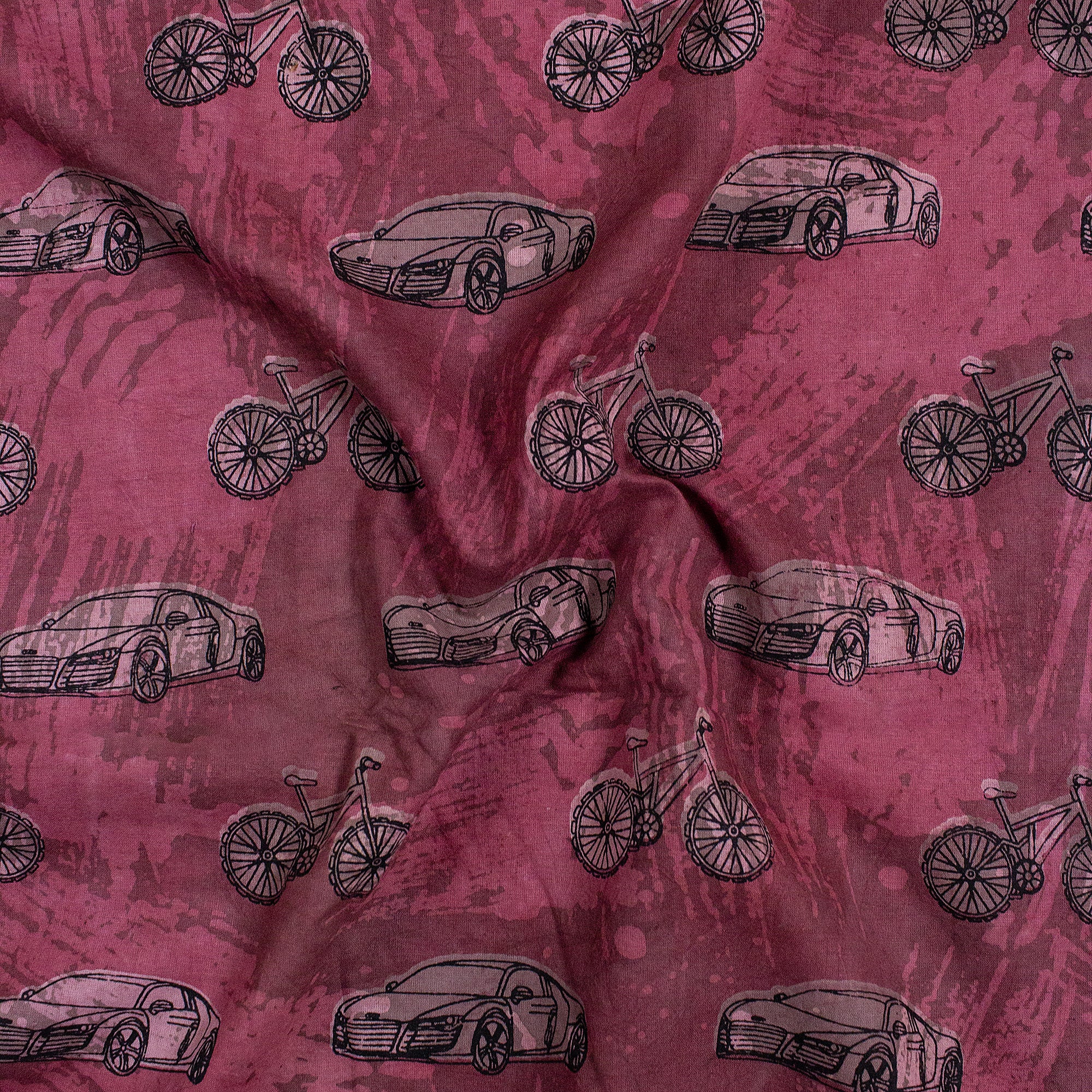 Hand Block Print Dabu Cotton Fabric - Image 4