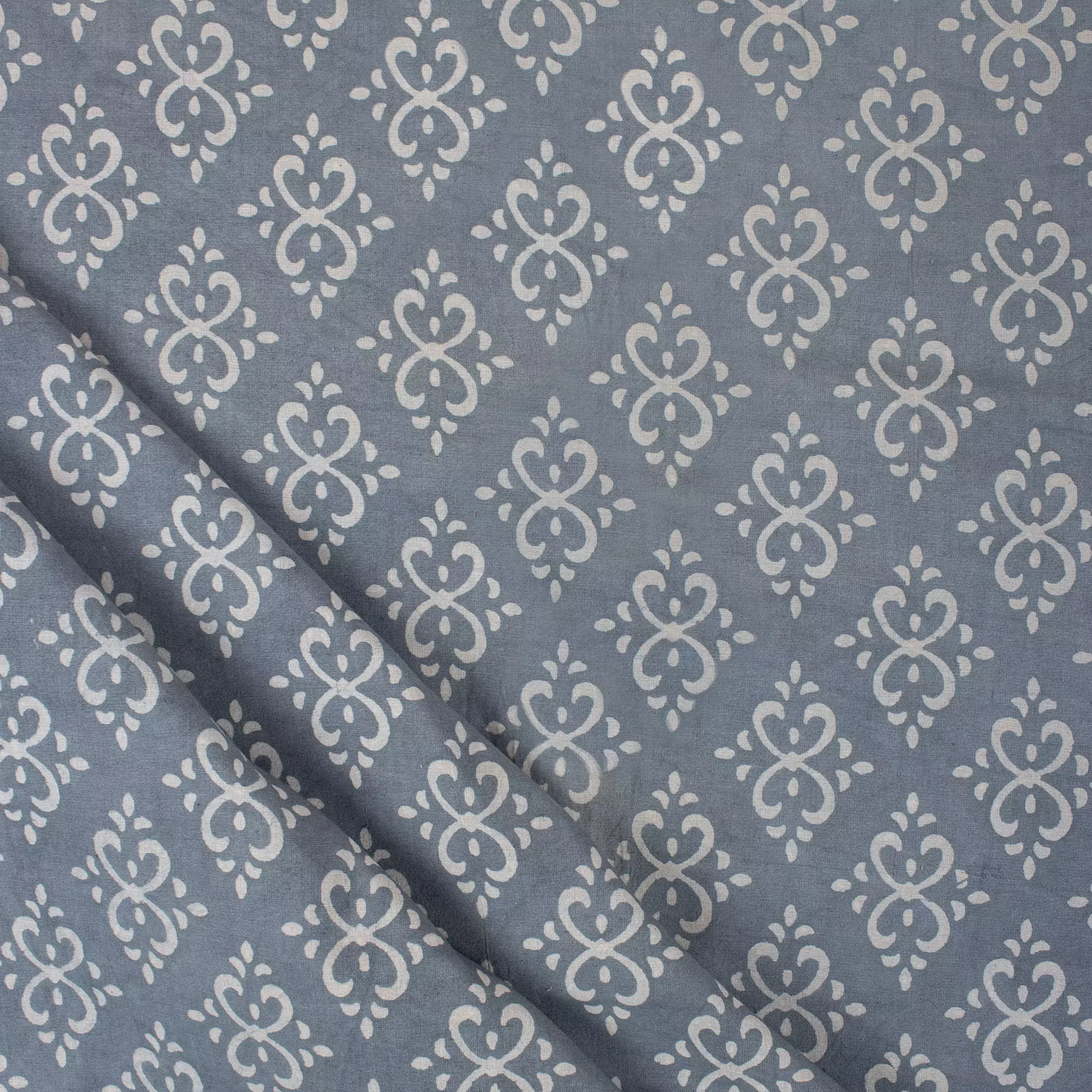 Decorative Block Print Cotton Kashish Fabric for Clothing