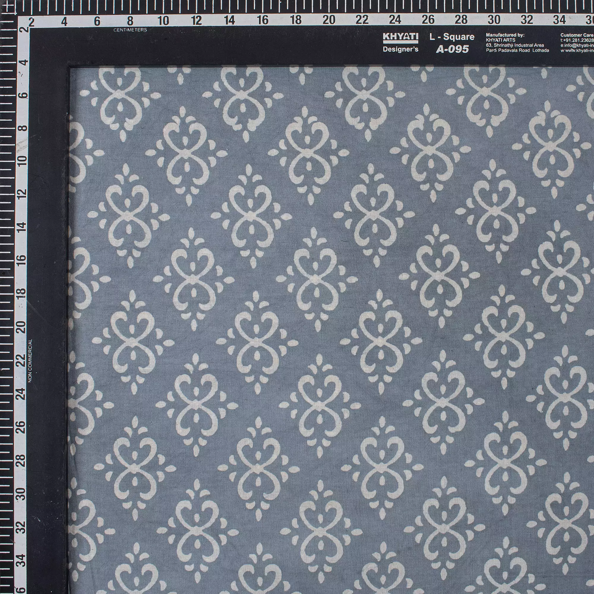 Decorative Block Print Cotton Kashish Fabric for Clothing - Image 3