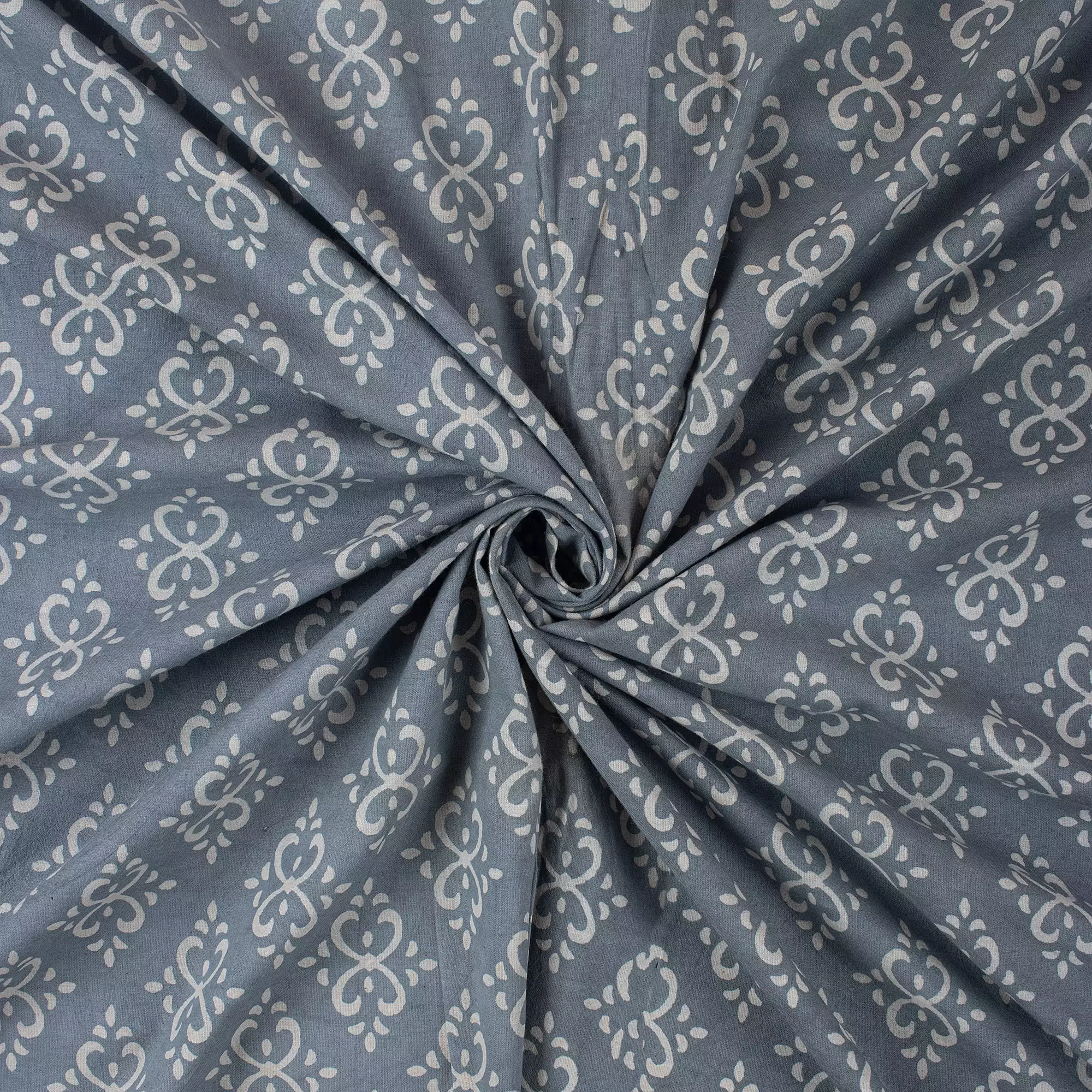 Decorative Block Print Cotton Kashish Fabric for Clothing - Image 4