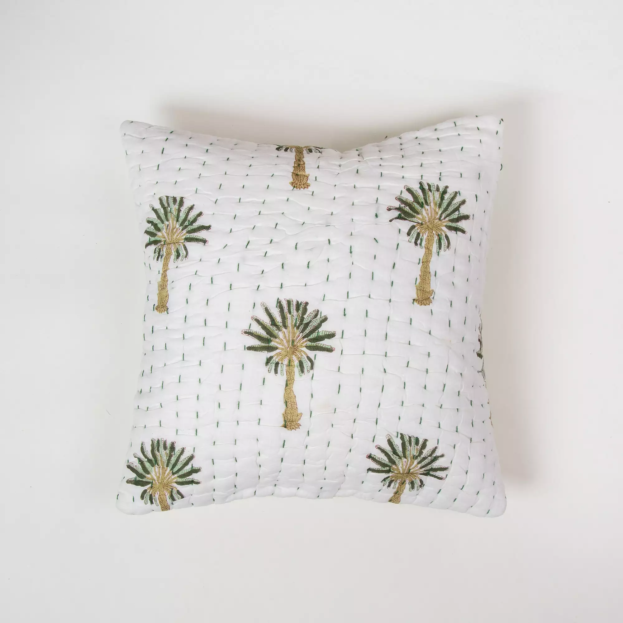 Decorative Block Printed Kantha Cotton Cushion Cover For Sofa