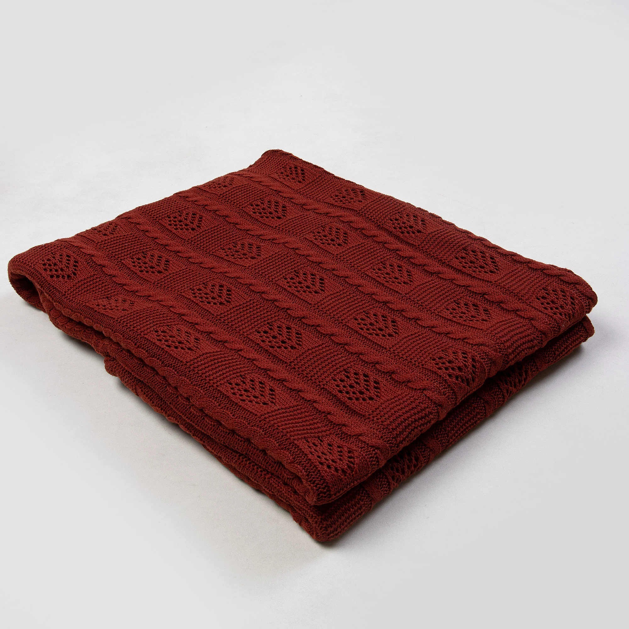 Decorative Handmade Knitted Sofa Throw Blanket - Image 5