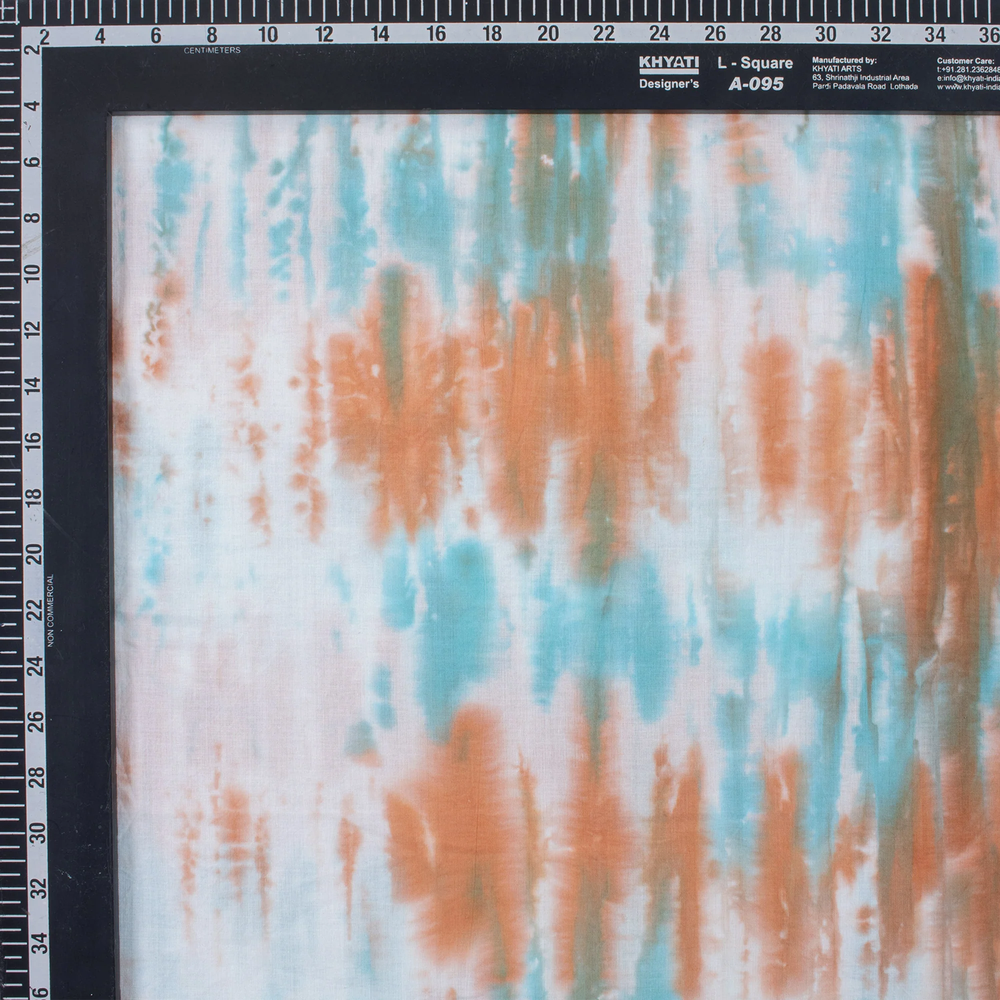 Decorative Multicolor Tie and Dye Cotton Fabric - Image 3