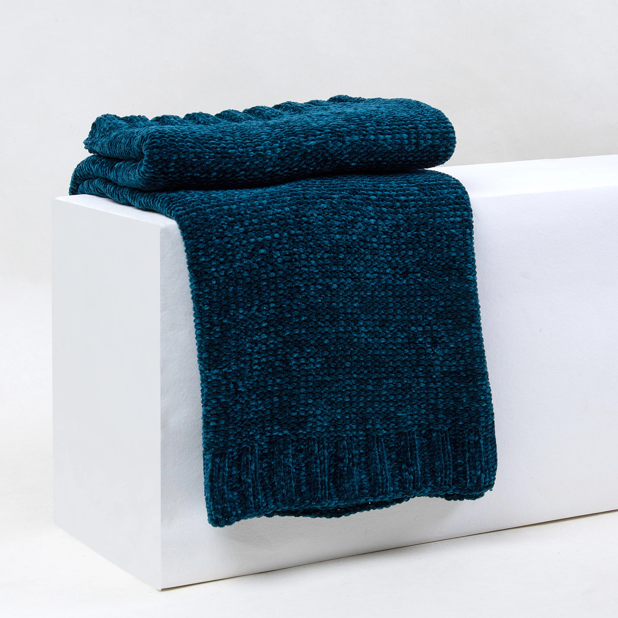 Eco Friendly Knitted Natural Sofa Throw Blanket - Image 5