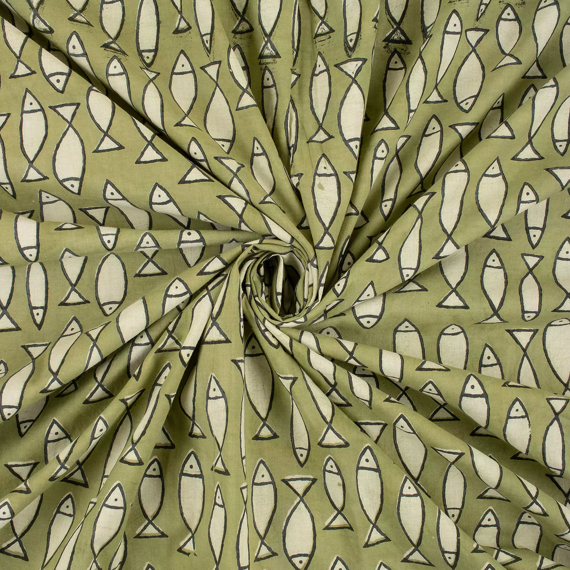 Handmade Organic Cotton Bagru Fabric - Image 4