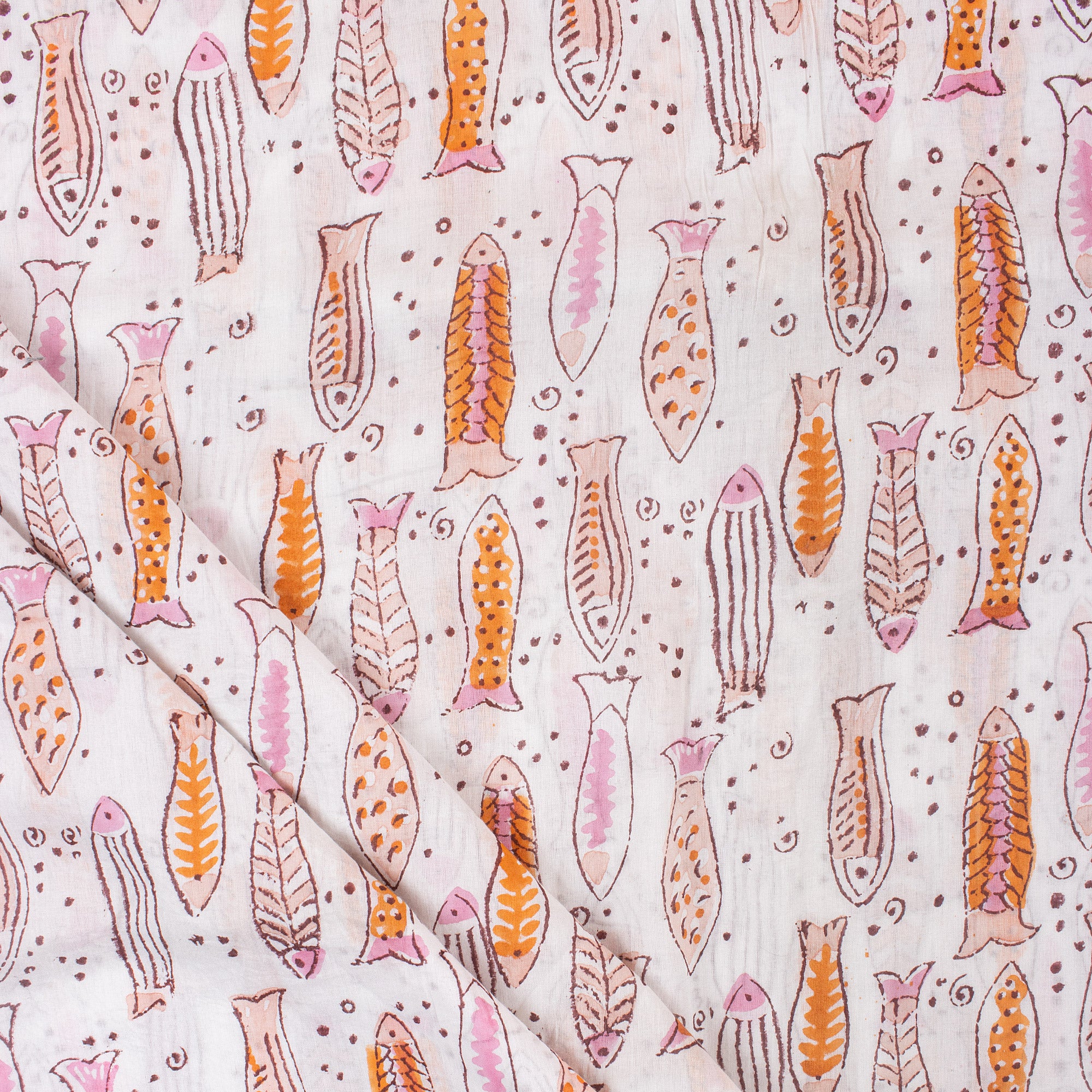 Indian Hand Block Cotton Material Fabric