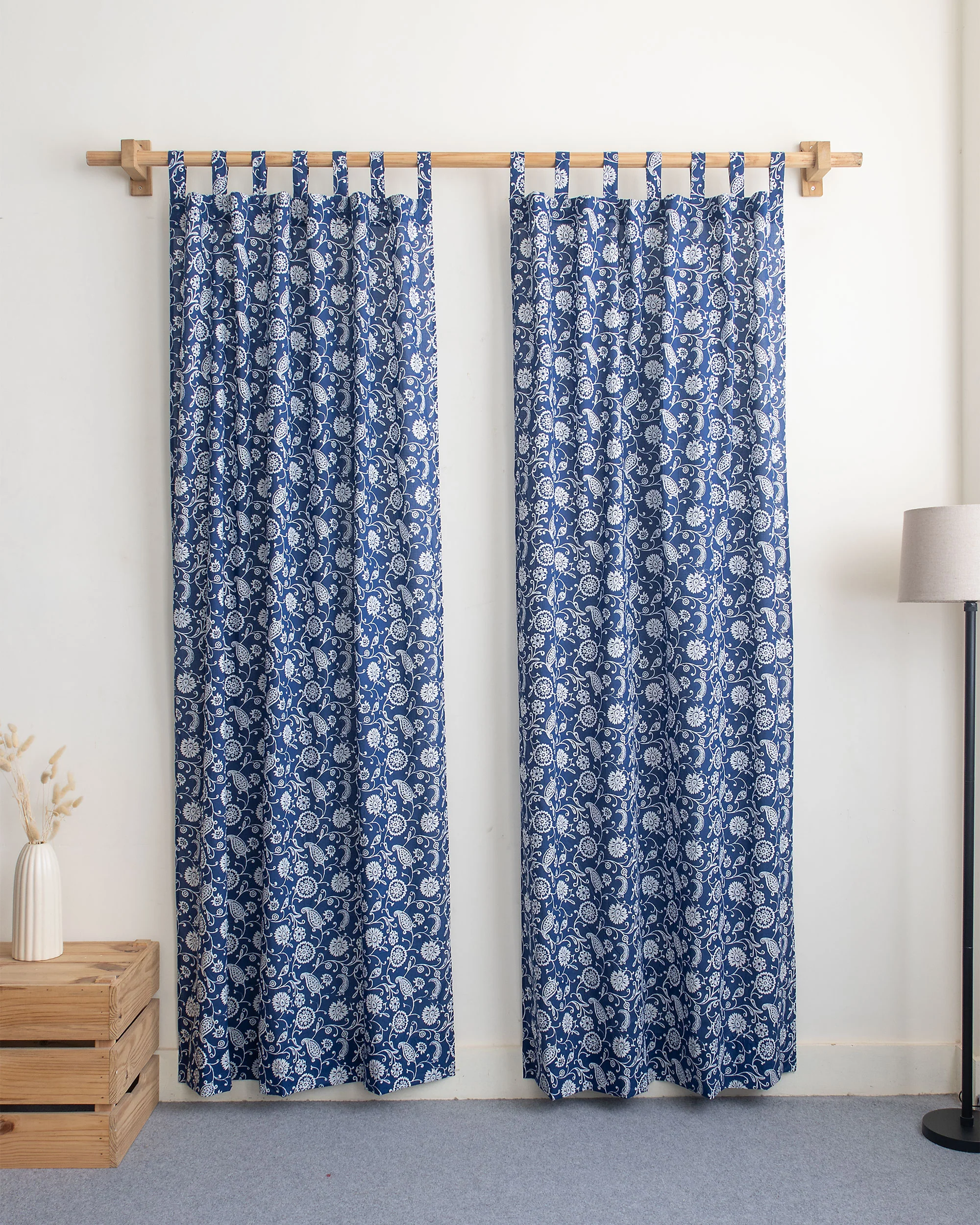 Floral Block Printed Best Curtains for Living Room - Image 2