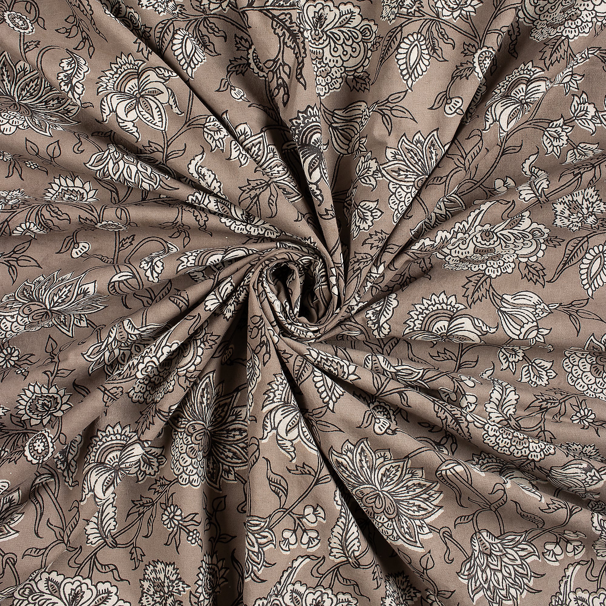 Floral Hand Block Printed Cotton Textile Kashish Fabric - Image 2
