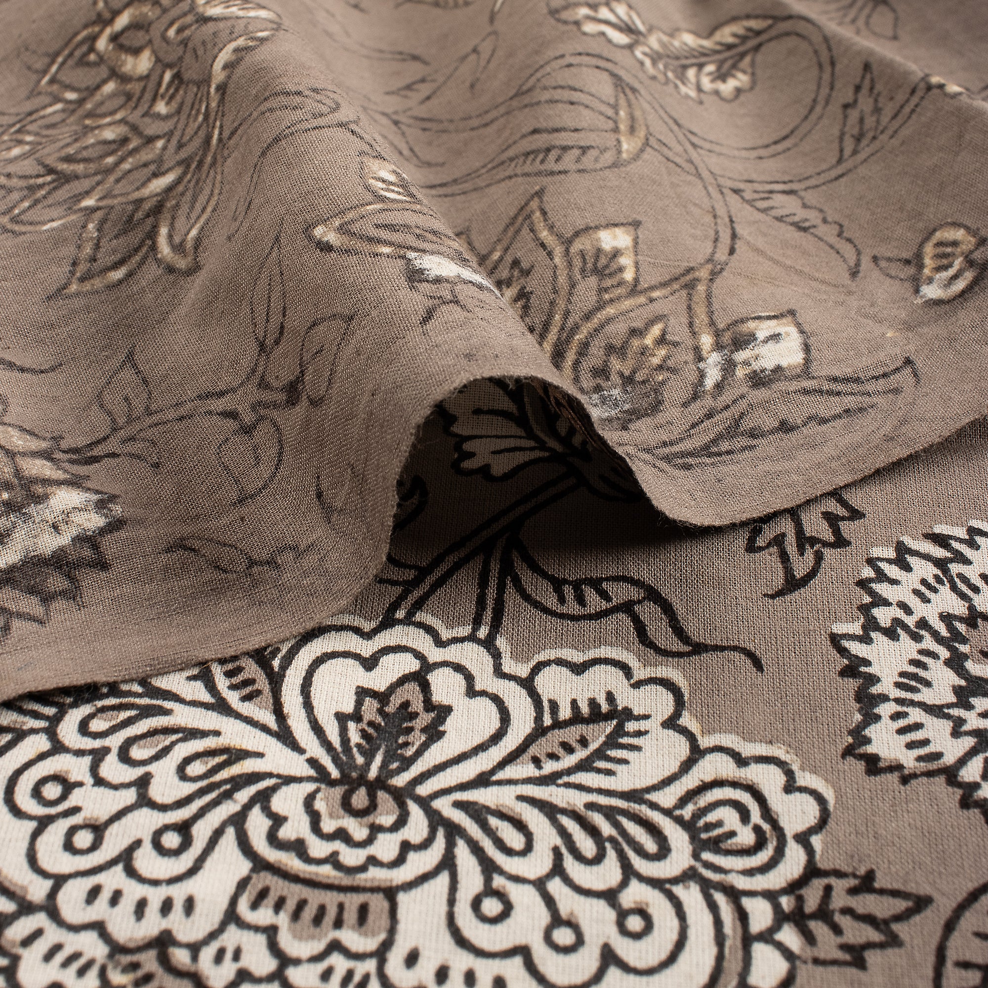 Floral Hand Block Printed Cotton Textile Kashish Fabric - Image 4