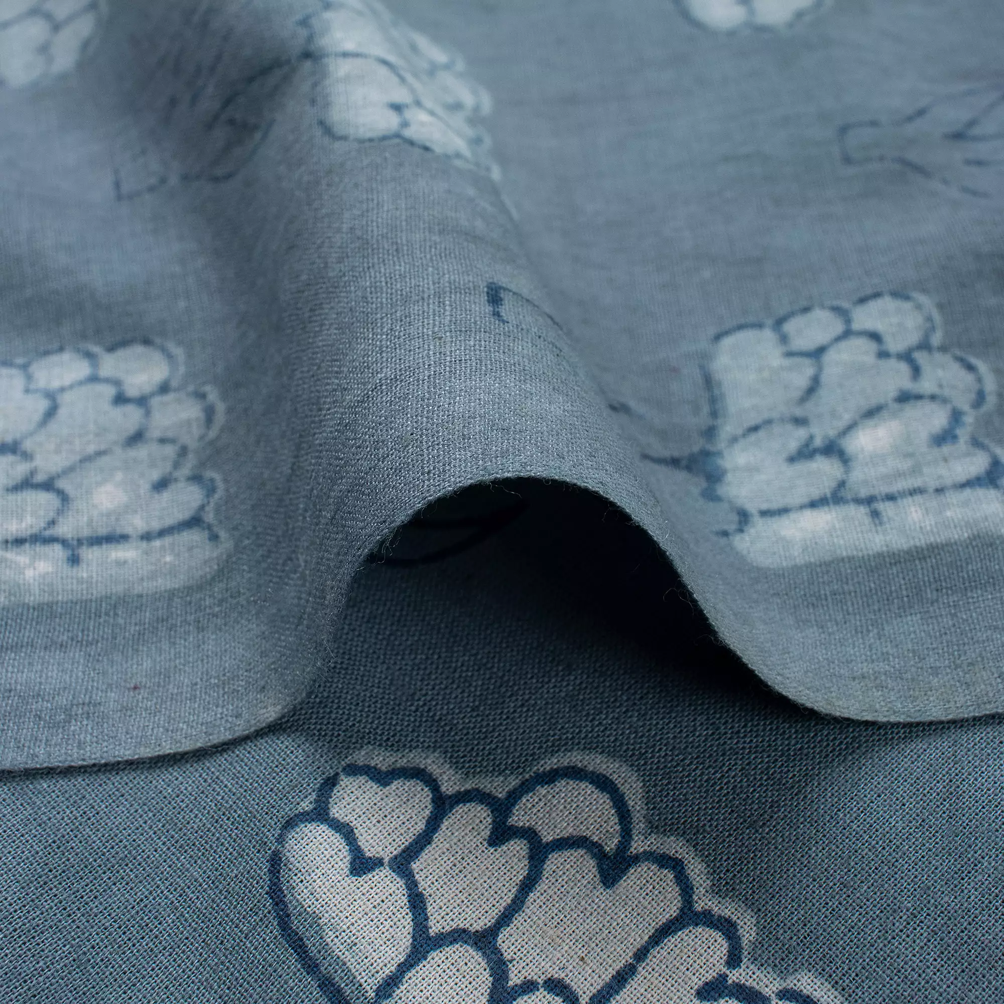 Floral Printed Handmade Pure Cotton Kashish Fabric - Image 2