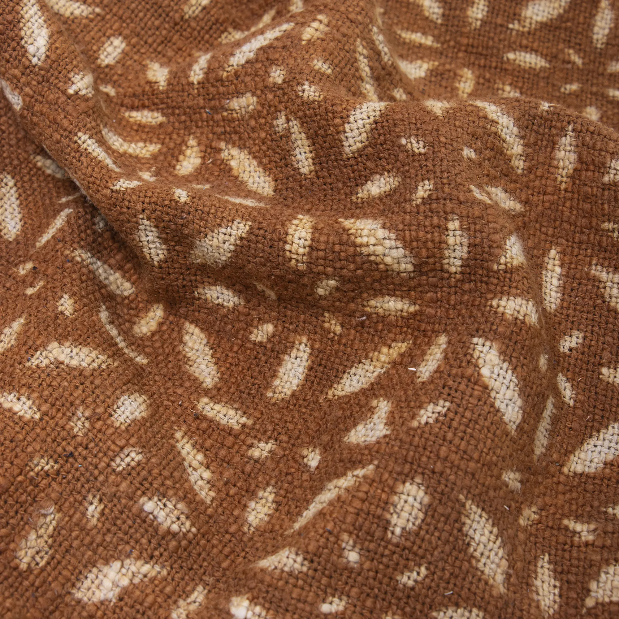 Decorative Block Printed Handcrafted Floral Cotton Throw Blanket - Image 3