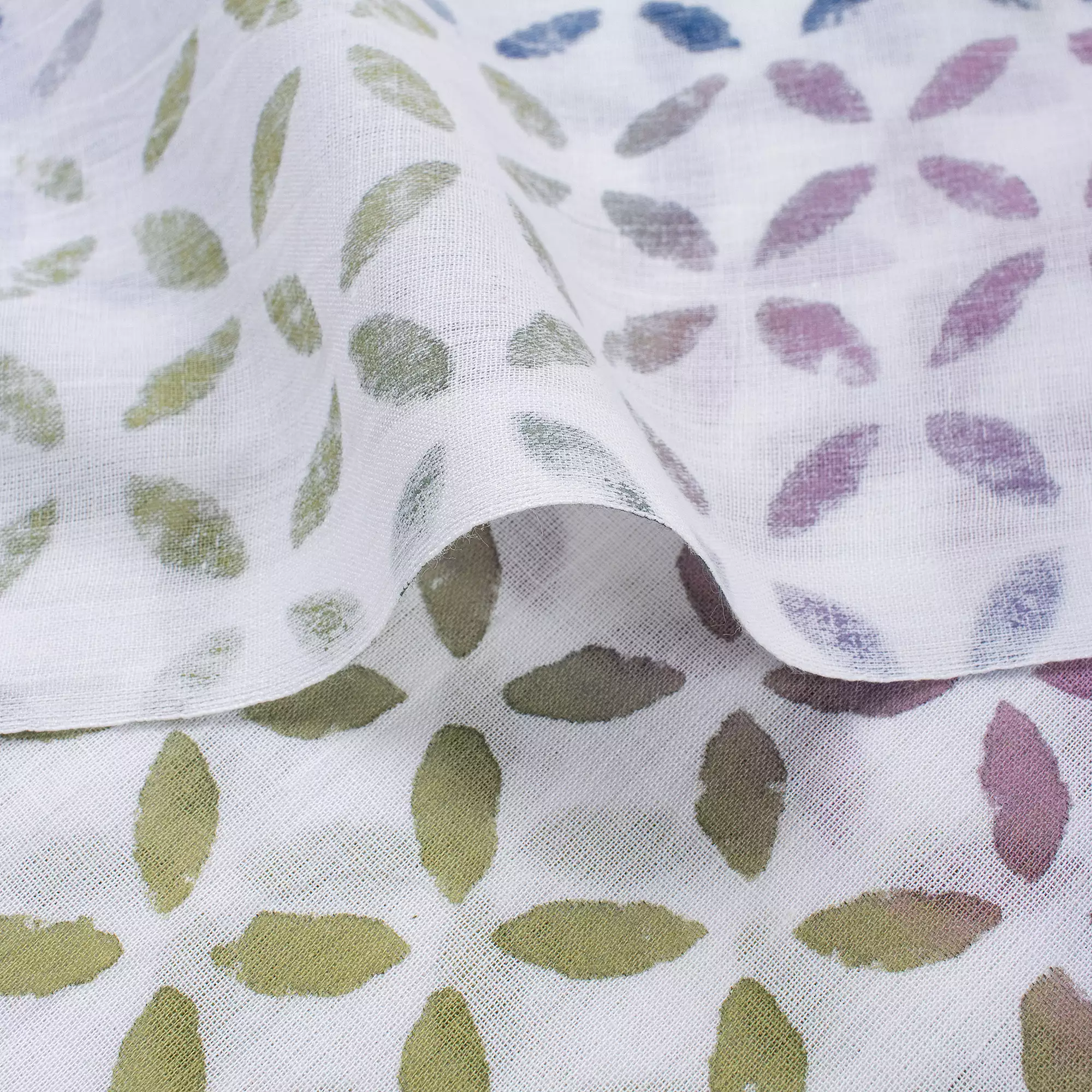 Geometric Hand Block Printed Fabric for Dress - Image 2