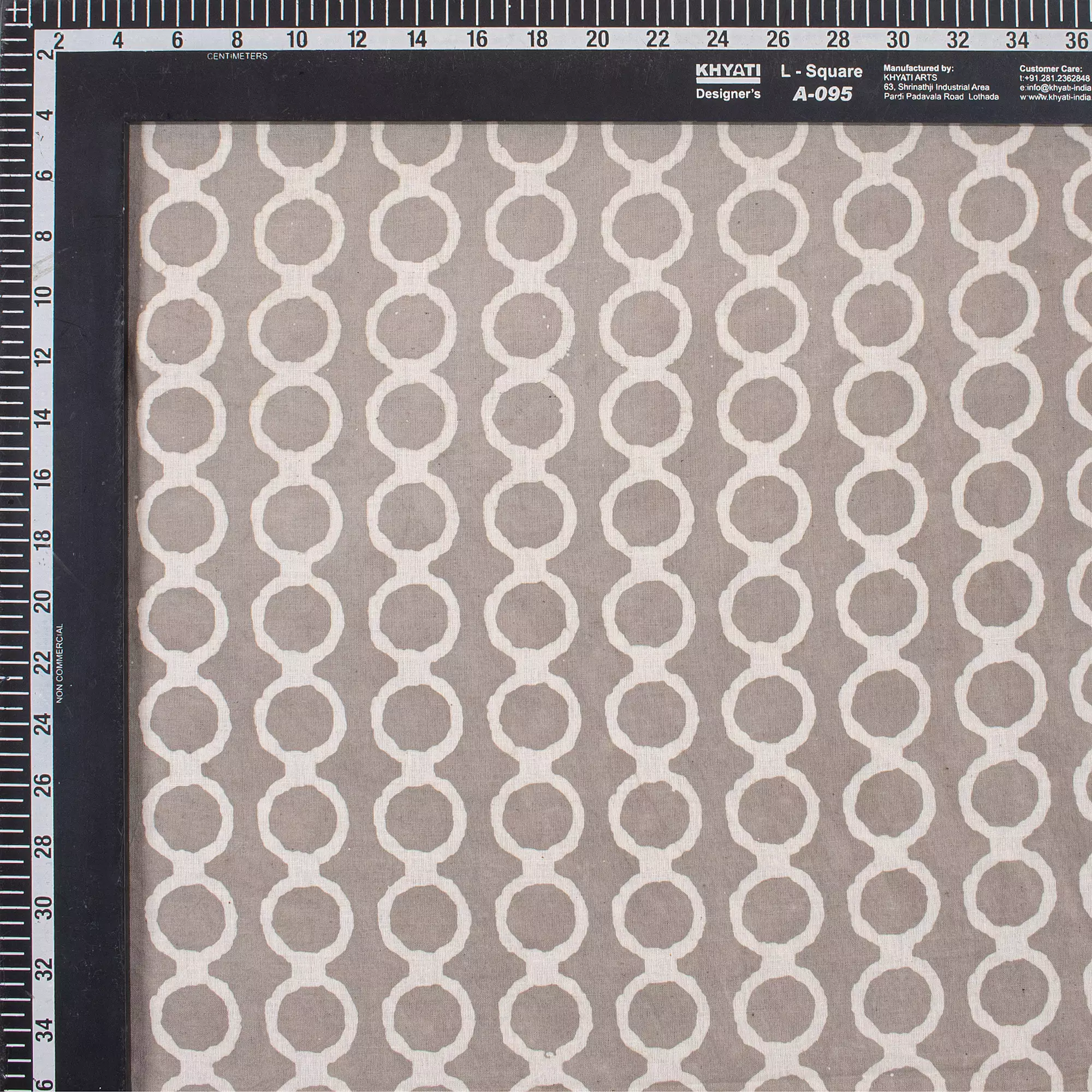 Geometric Indian Cotton Kashish Fabric - Image 3