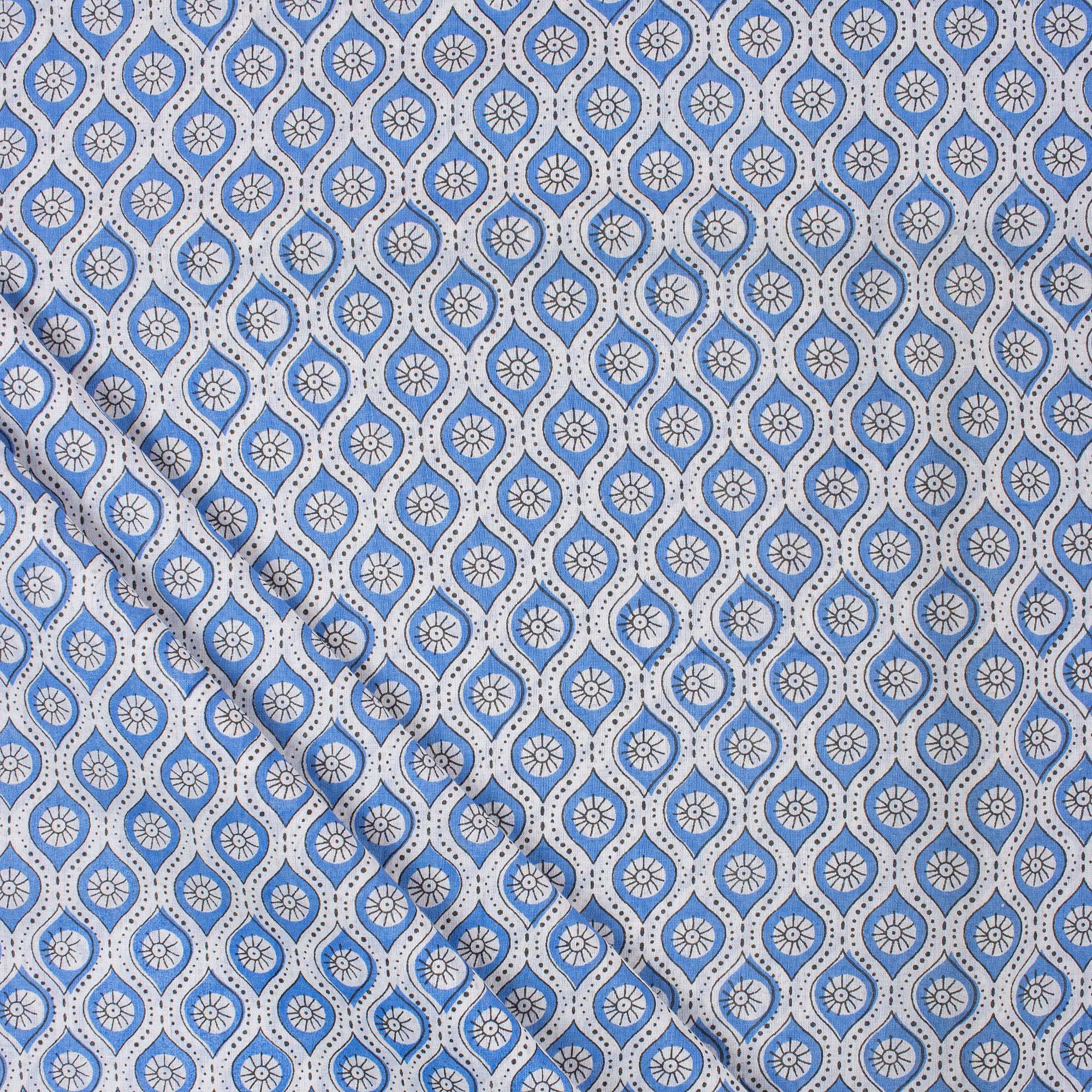 Geometrical Booti Indian Cotton Cloth Fabric