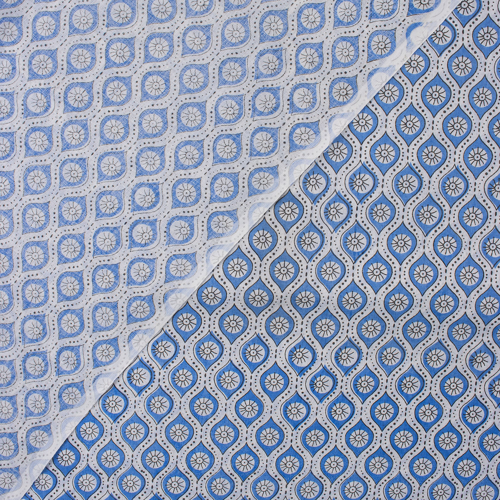 Geometrical Booti Indian Cotton Cloth Fabric - Image 3