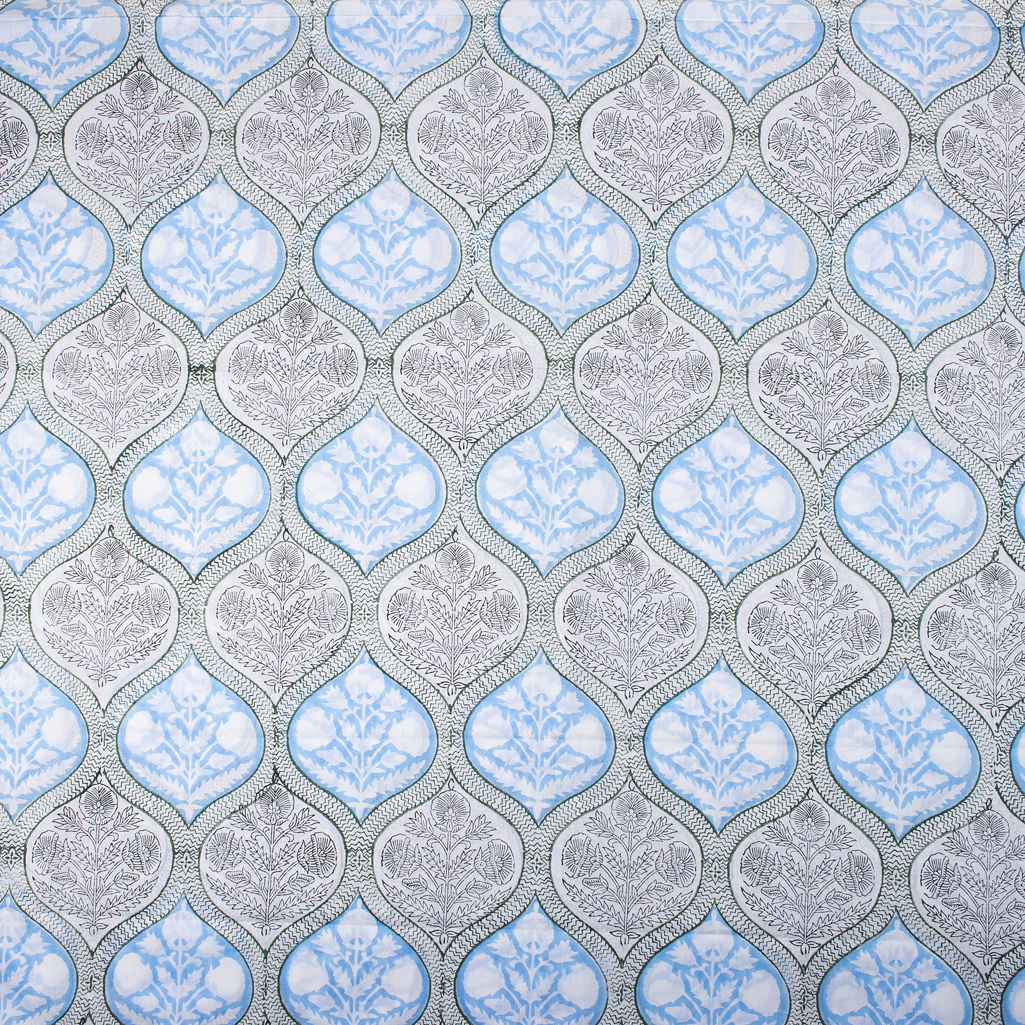 Geometrical Print Hand Block Cotton Fabric - Image 2