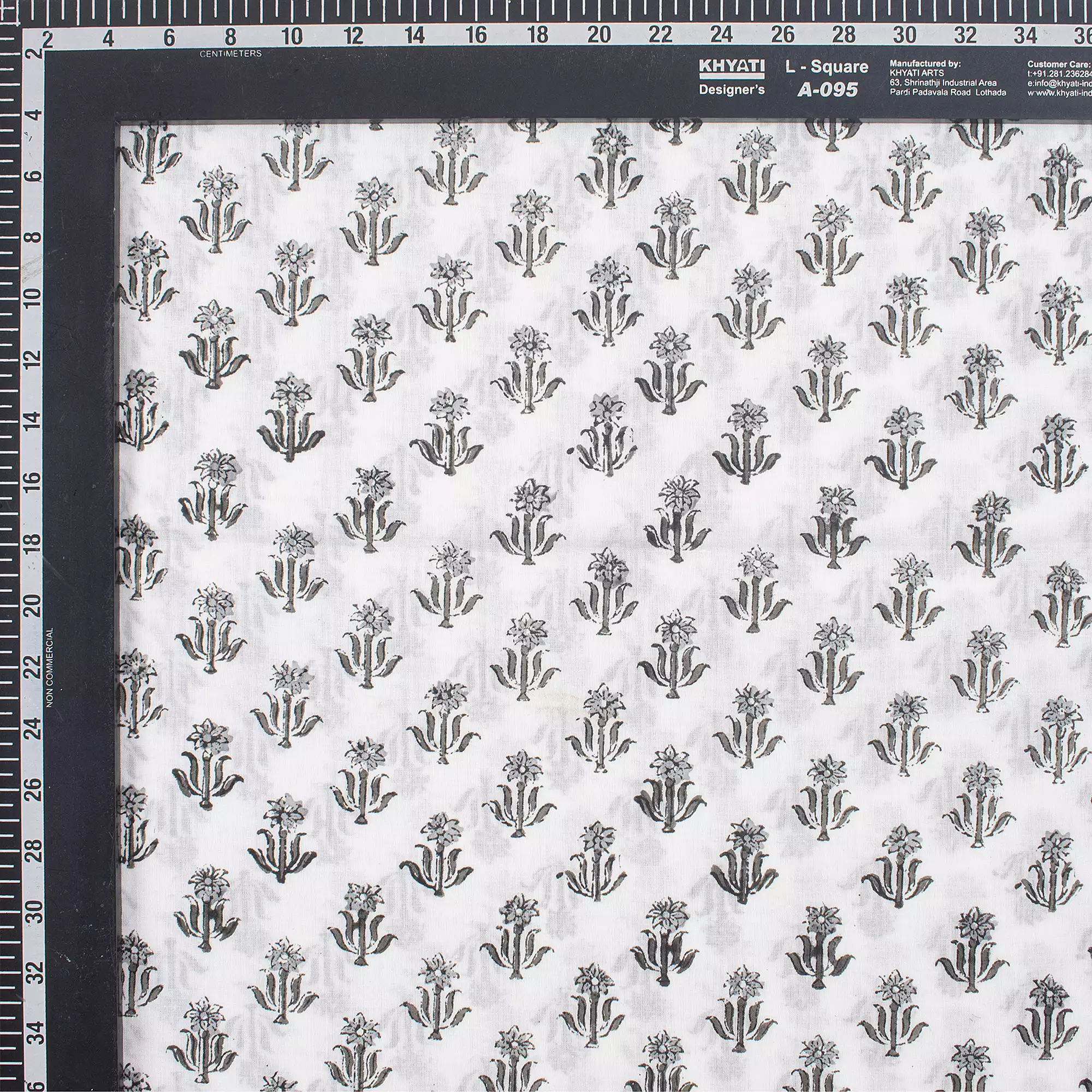Floral Hand Block Print Fabric for Daily Wear Cloth - Image 3