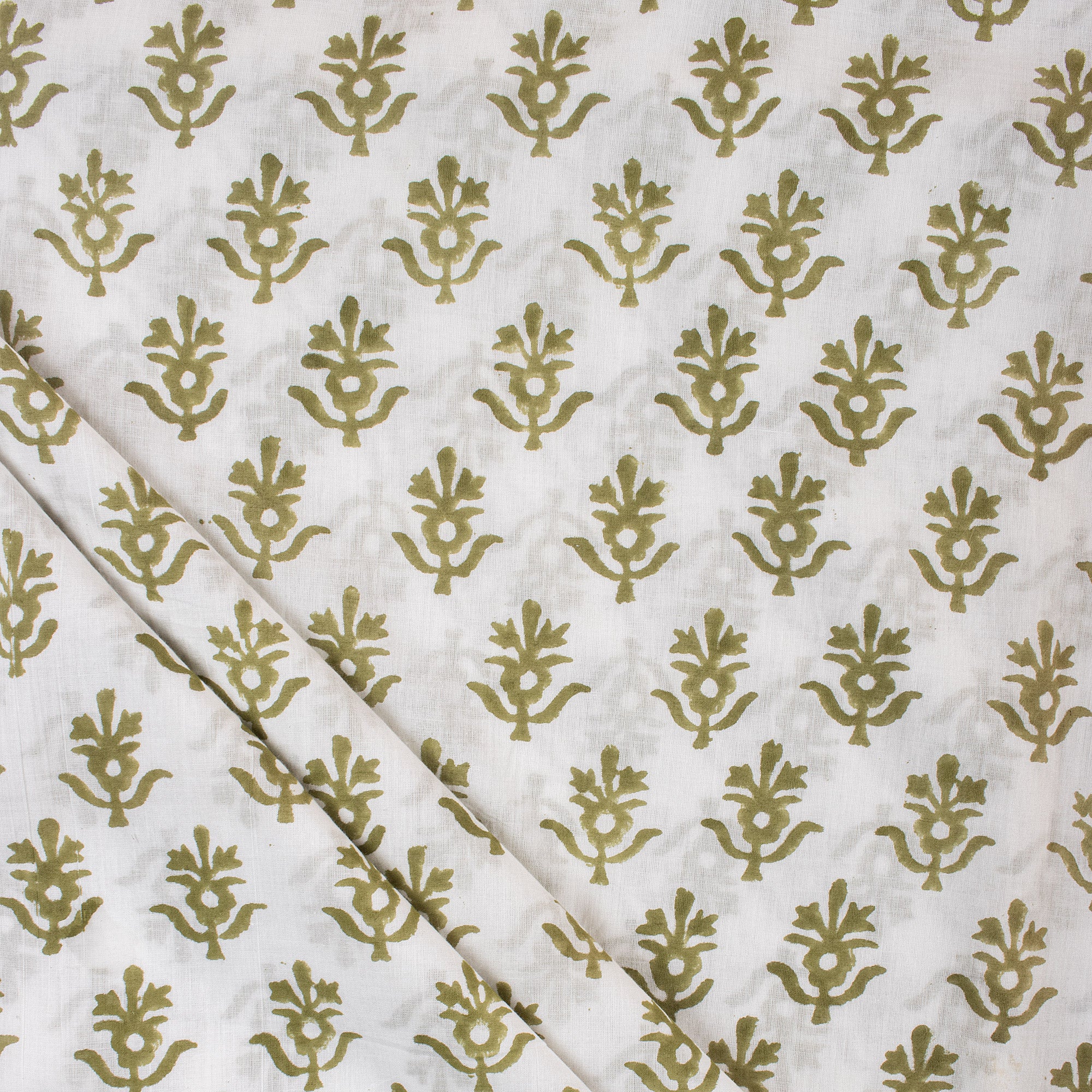 Modern Booti Block Print Fabric For Women Dress