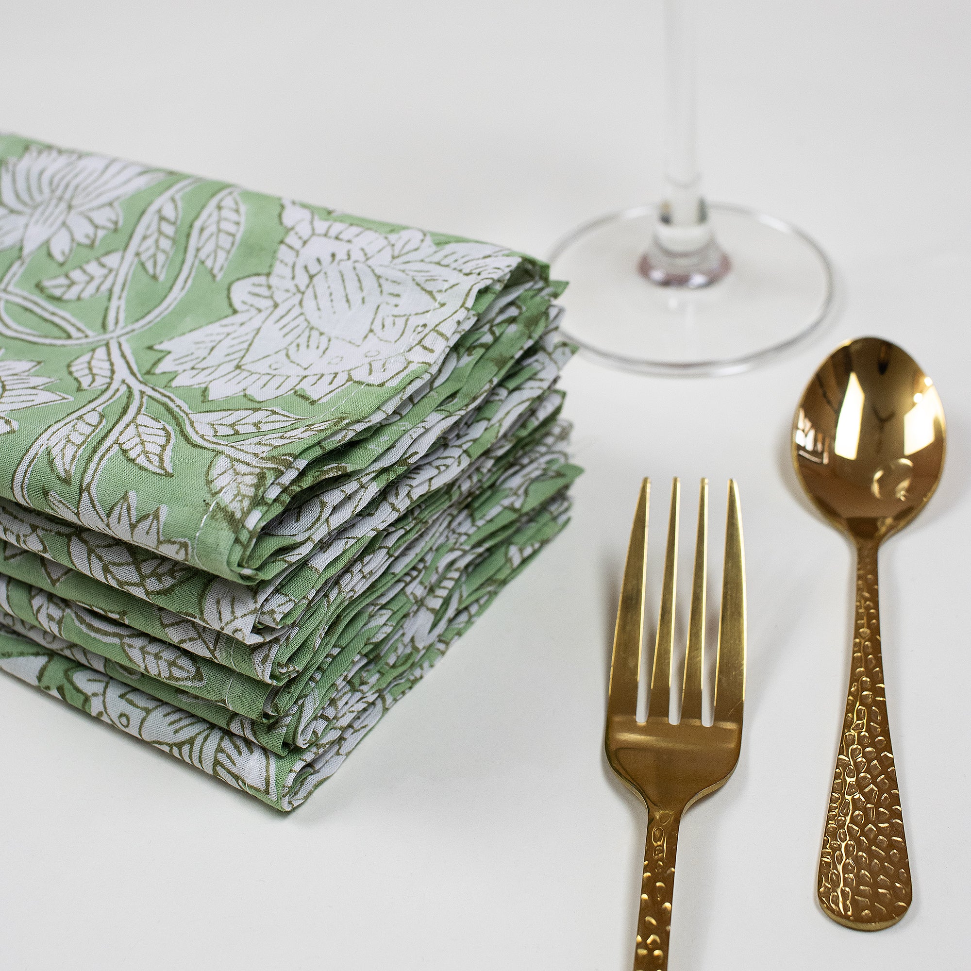 Floral Hand Block Printed Cotton Reusable - Image 6
